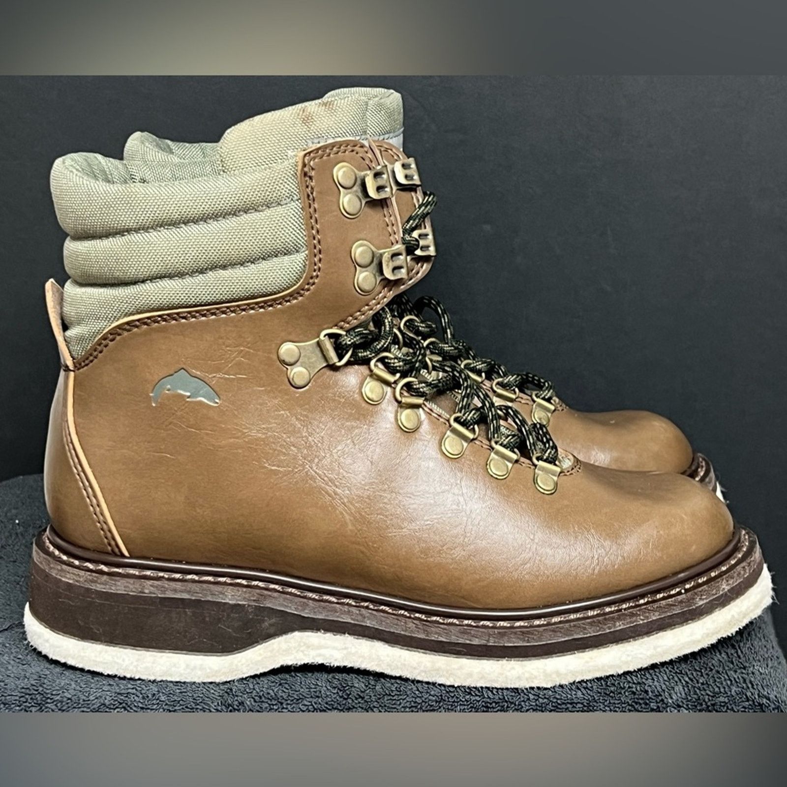 Simms Simms Freestone Fly Fishing Brown Leather Felt Wading Boot Size US 7 / EU 40 - 2 Thumbnail