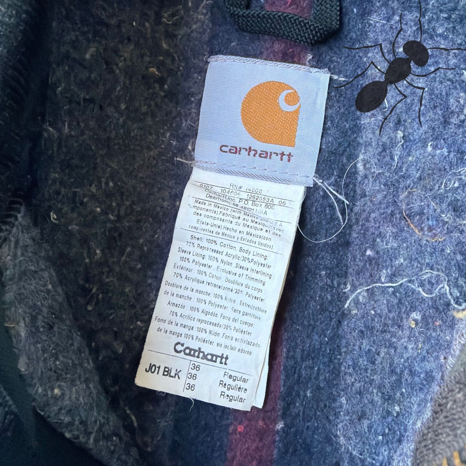 Carhartt × Vintage Carhartt J01 black Detroit work wear jacket Size US S / EU 44-46 / 1 - 5 Thumbnail
