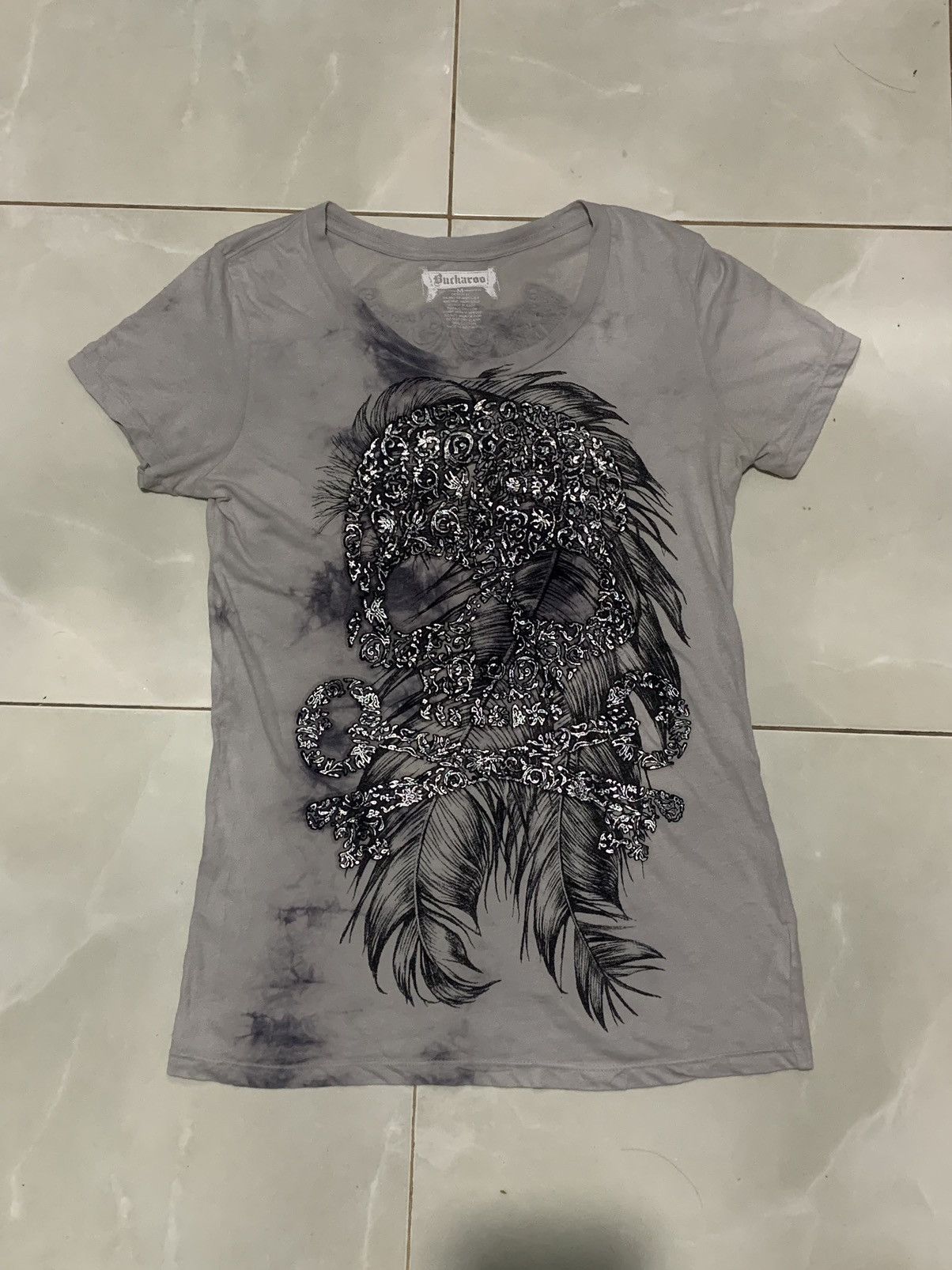 Seditionaries Buckaroo Mesh Skull Feathers Shirt Size US M / EU 48-50 / 2 - 1 Thumbnail