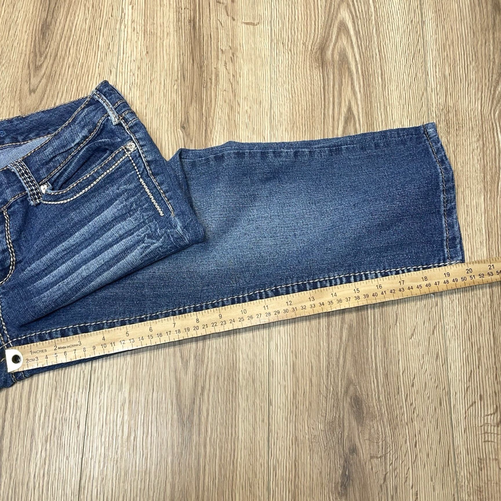 Vintage VINTAGE Artya Women’s Jeans Capri 9/10 Blue Casual Made in USA Size 30" / US 8 / IT 44 - 6 Thumbnail
