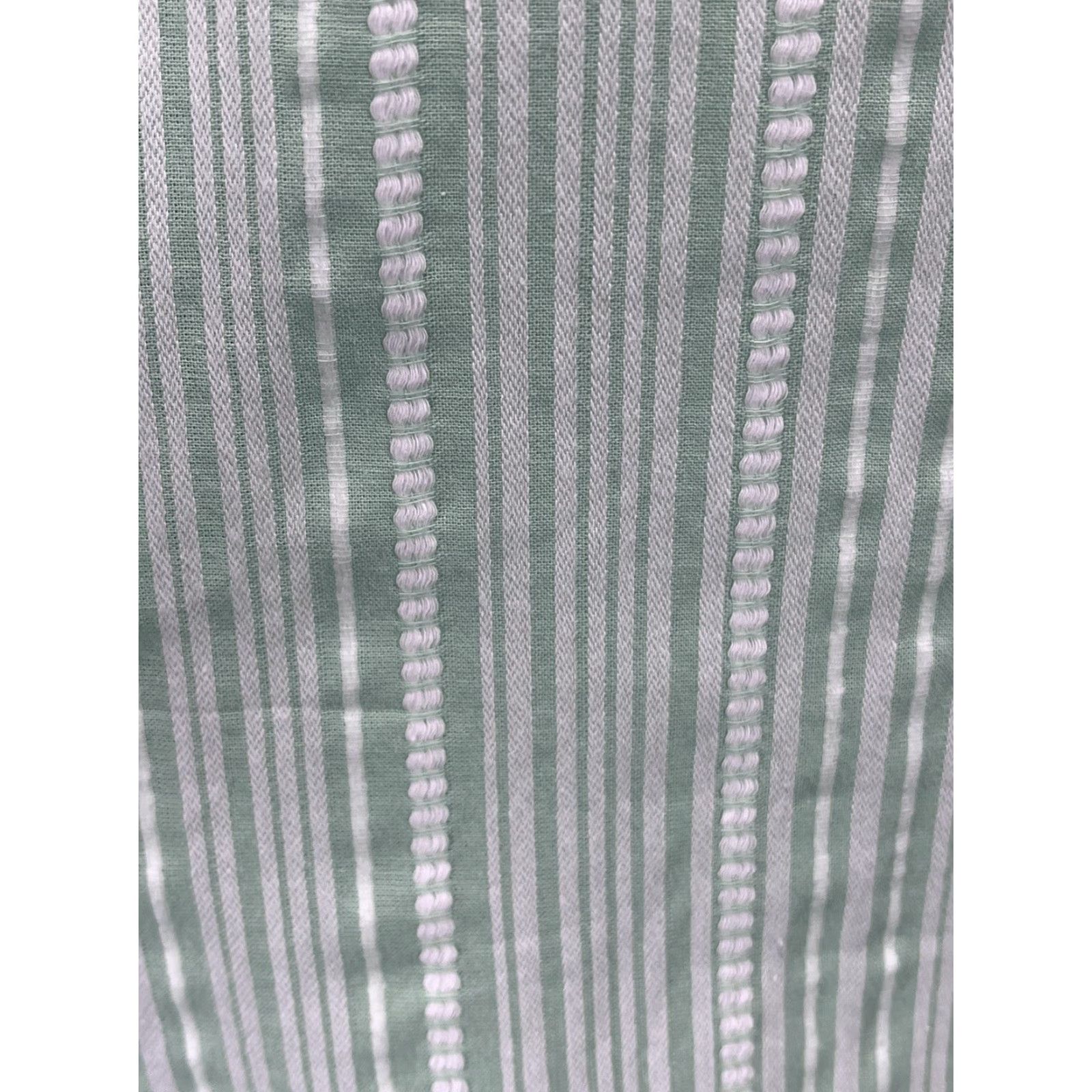Vintage C.J. Banks Blouse Shirt Wrap Style 2X Plus Green Striped 3/4 Sleeve V-Neck Tunic Beach Casual Womens Size XXL / US 16-18 / IT 52-54 - 6 Thumbnail