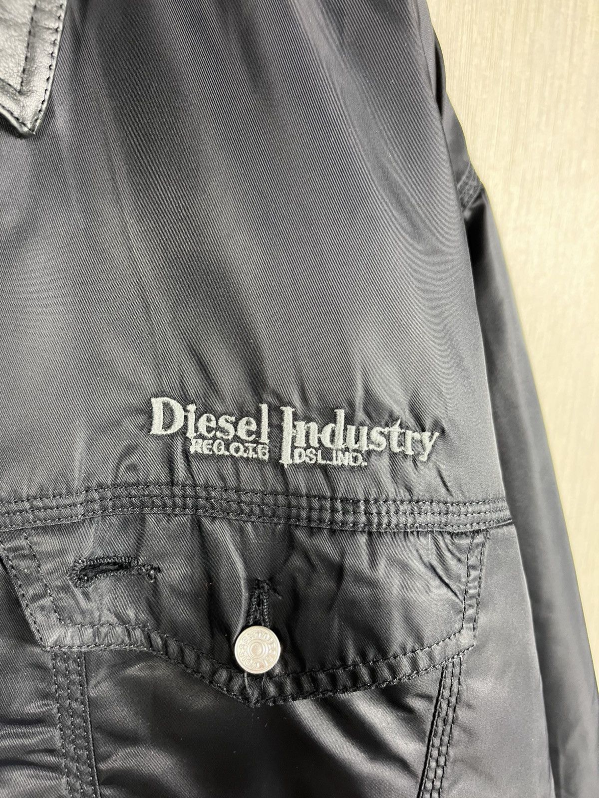 Diesel Vintage 90s Diesel Denver jacket workwear nylon leather boxy Size US XXL / EU 58 / 5 - 8 Thumbnail