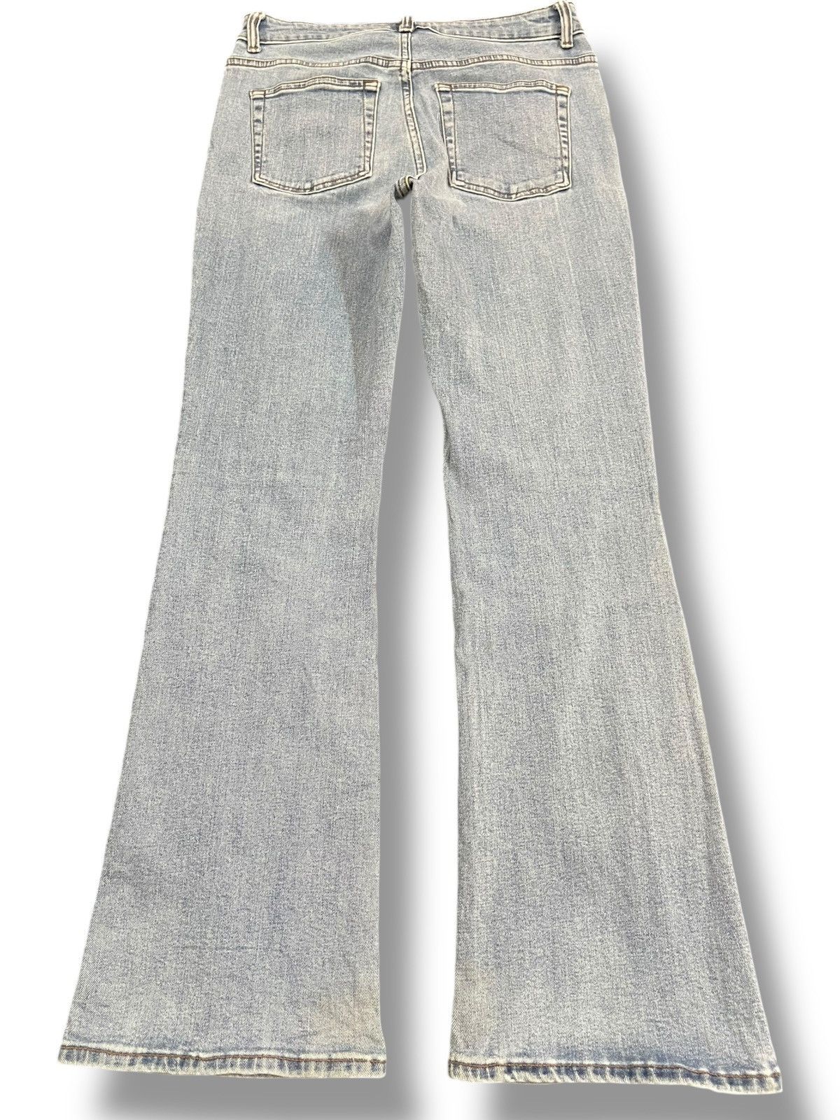 GU × Jun Takahashi × Uniqlo Vintage Gu Flare Bell Bottom Denim Size US 30 / EU 46 - 5 Thumbnail