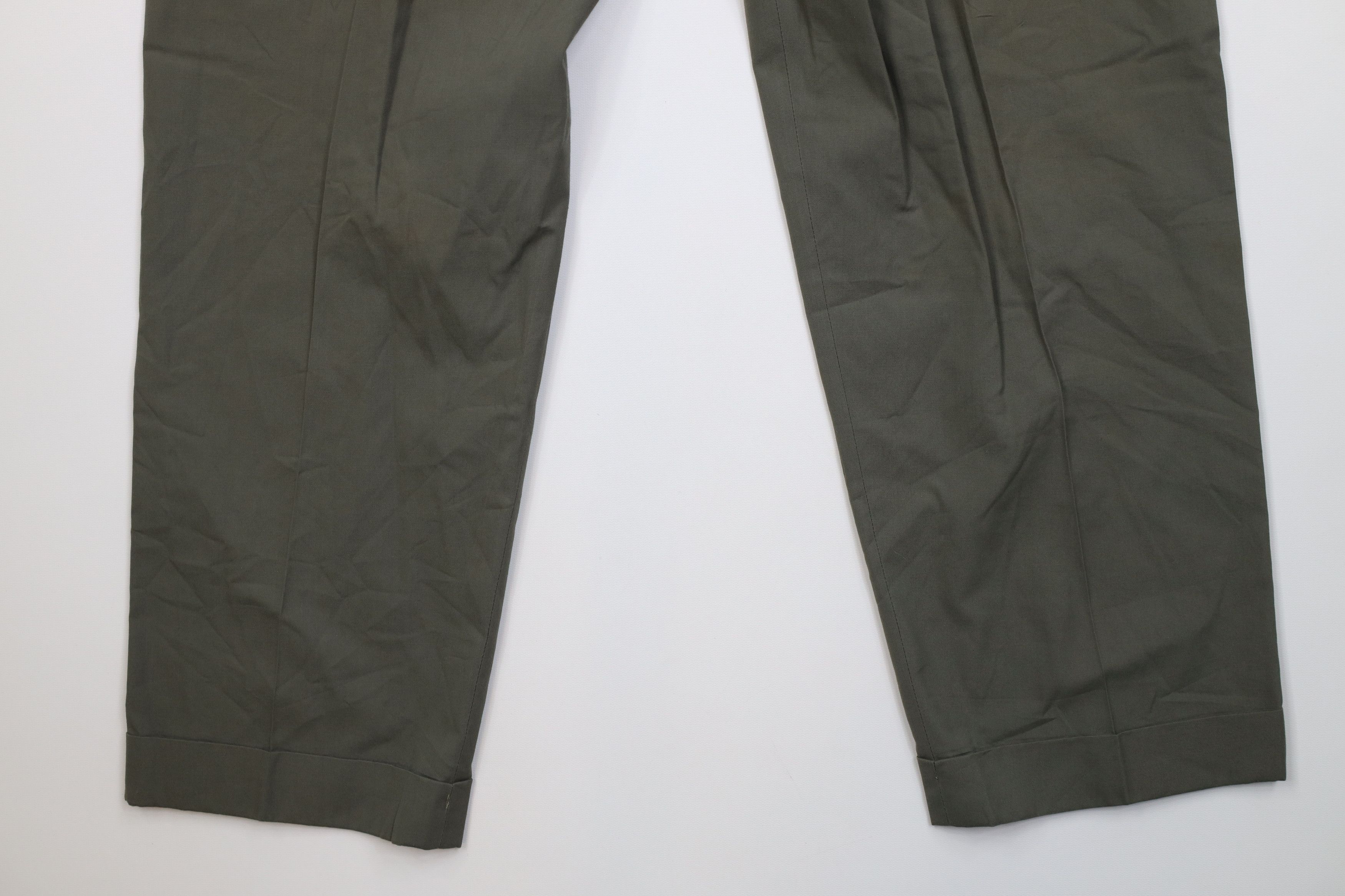 Vintage Vintage 50s Streetwear Lightweight Chino Pants Green USA Size US 34 / EU 50 - 11 Thumbnail