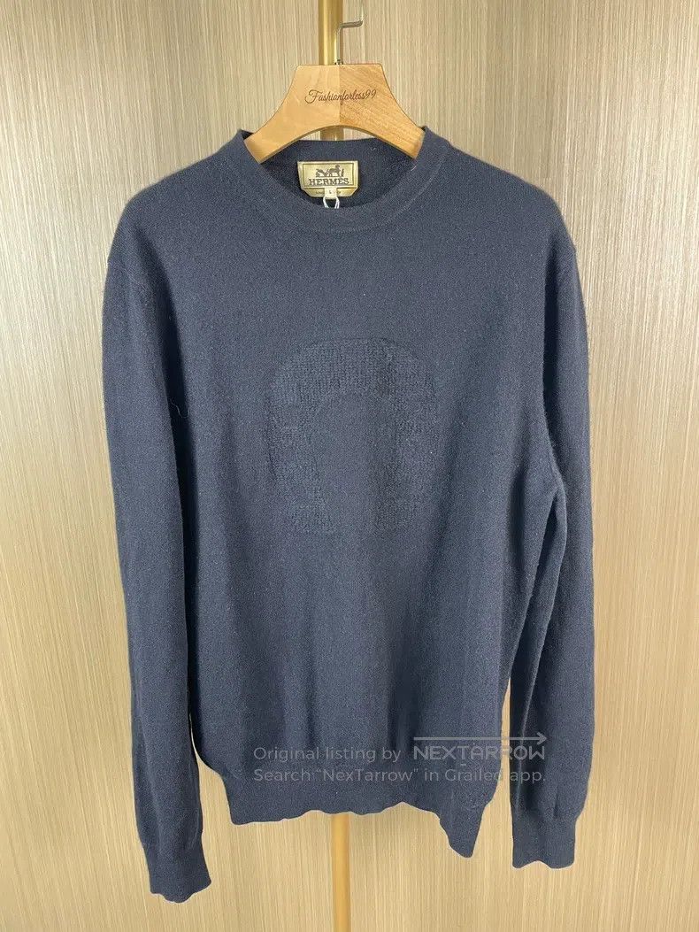 Hermes Hermes Black Knit Top Size L / US 10 / IT 46 - 1 Thumbnail