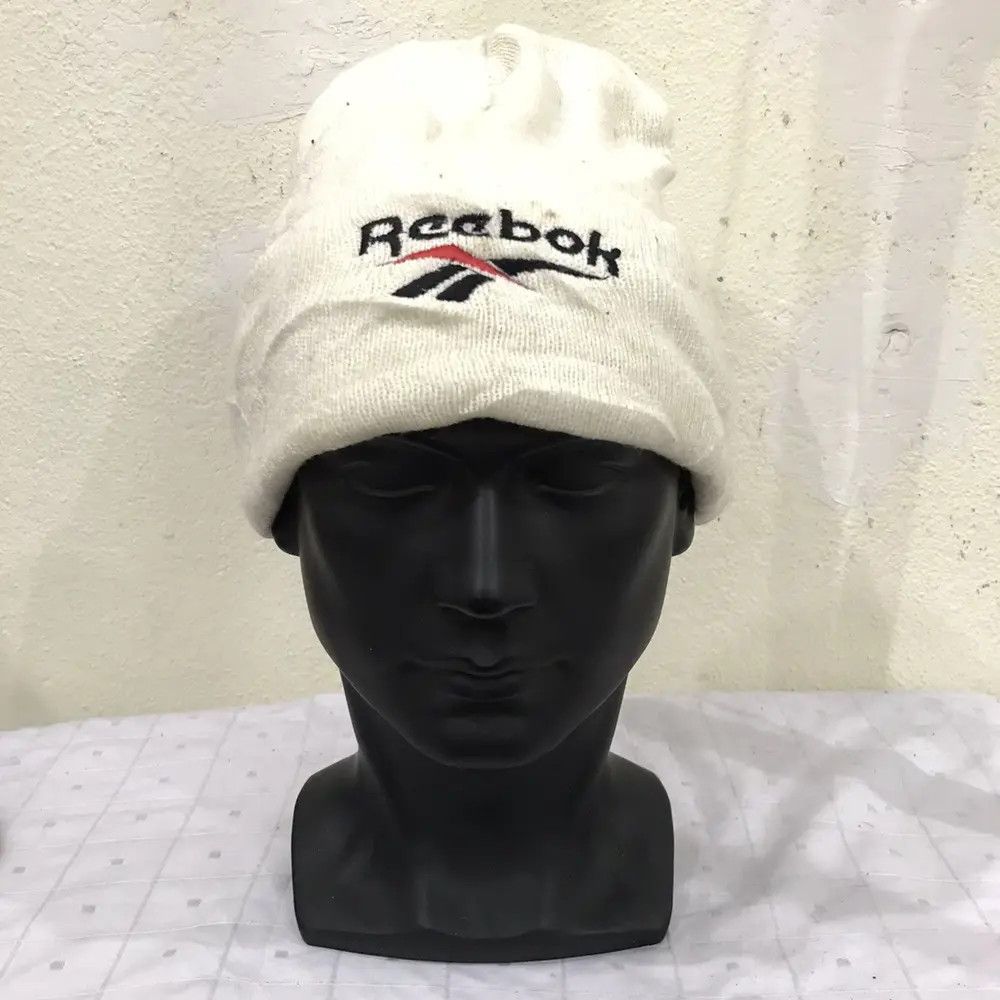Reebok × Vintage Reebok Big Logo Beanie Hat Size ONE SIZE - 2 Thumbnail