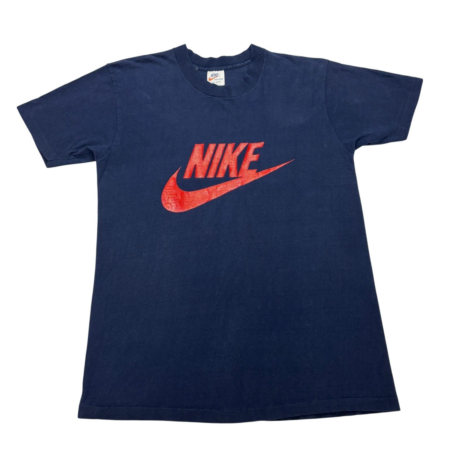 Nike Vintage 70s Nike Logo T Shirt Orange Tag Men's Medium Size US M / EU 48-50 / 2 - 1 Thumbnail