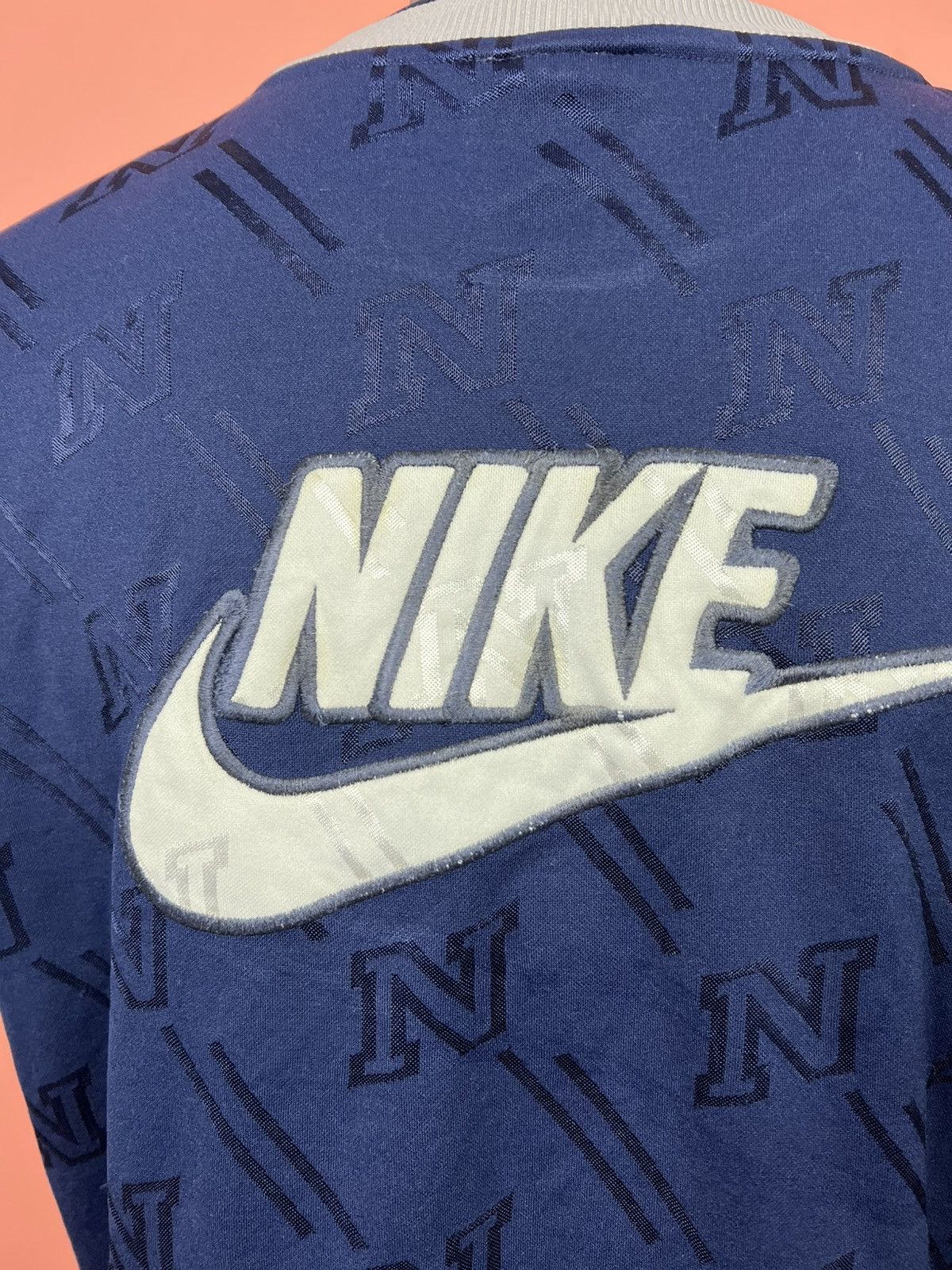 Vintage Nike vintage rare swoosh tee shirt monogram casual Size US L / EU 52-54 / 3 - 3 Thumbnail
