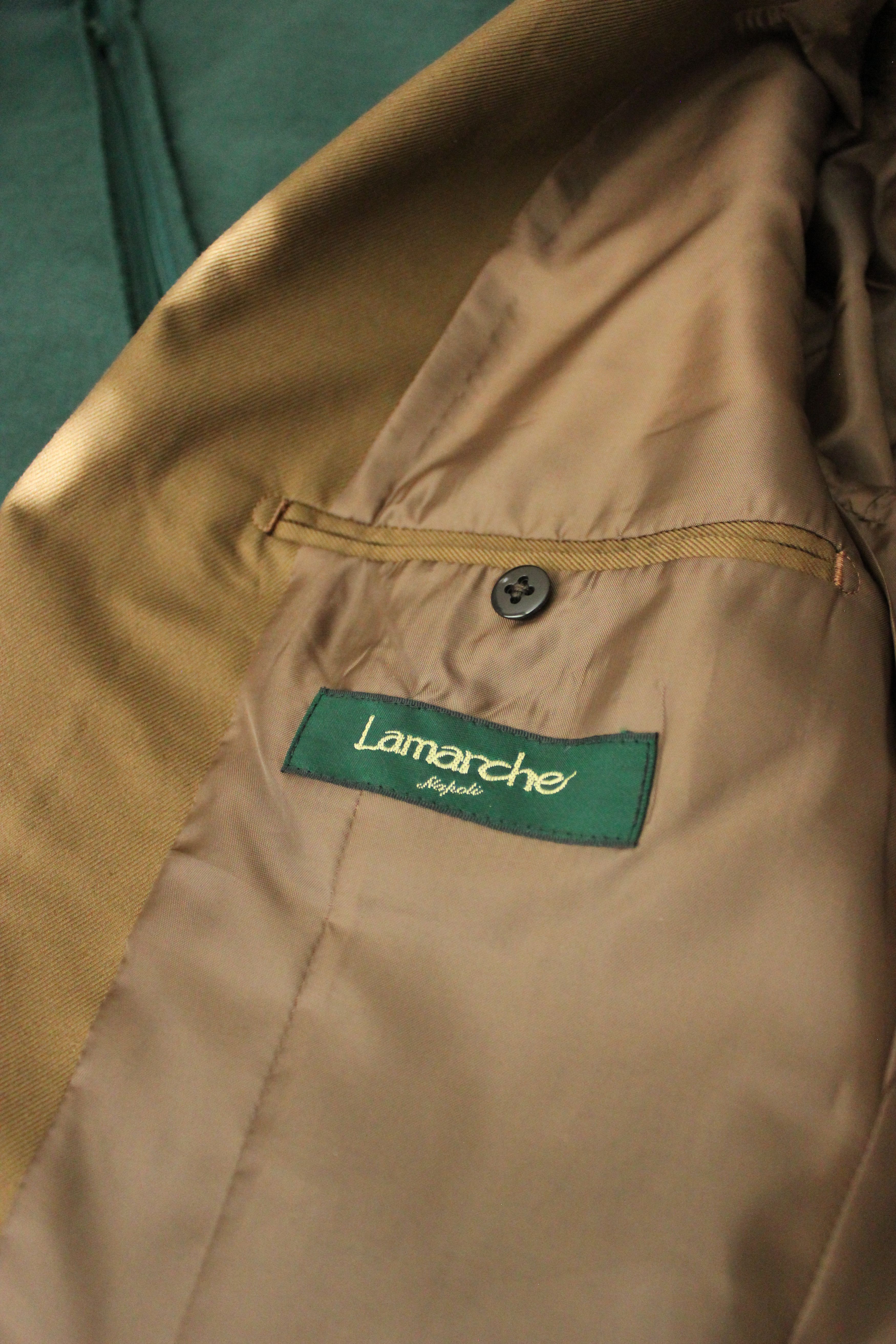 Ring Jacket Lamarche 100% Cotton Suit Toffee Size 36R - 8 Thumbnail