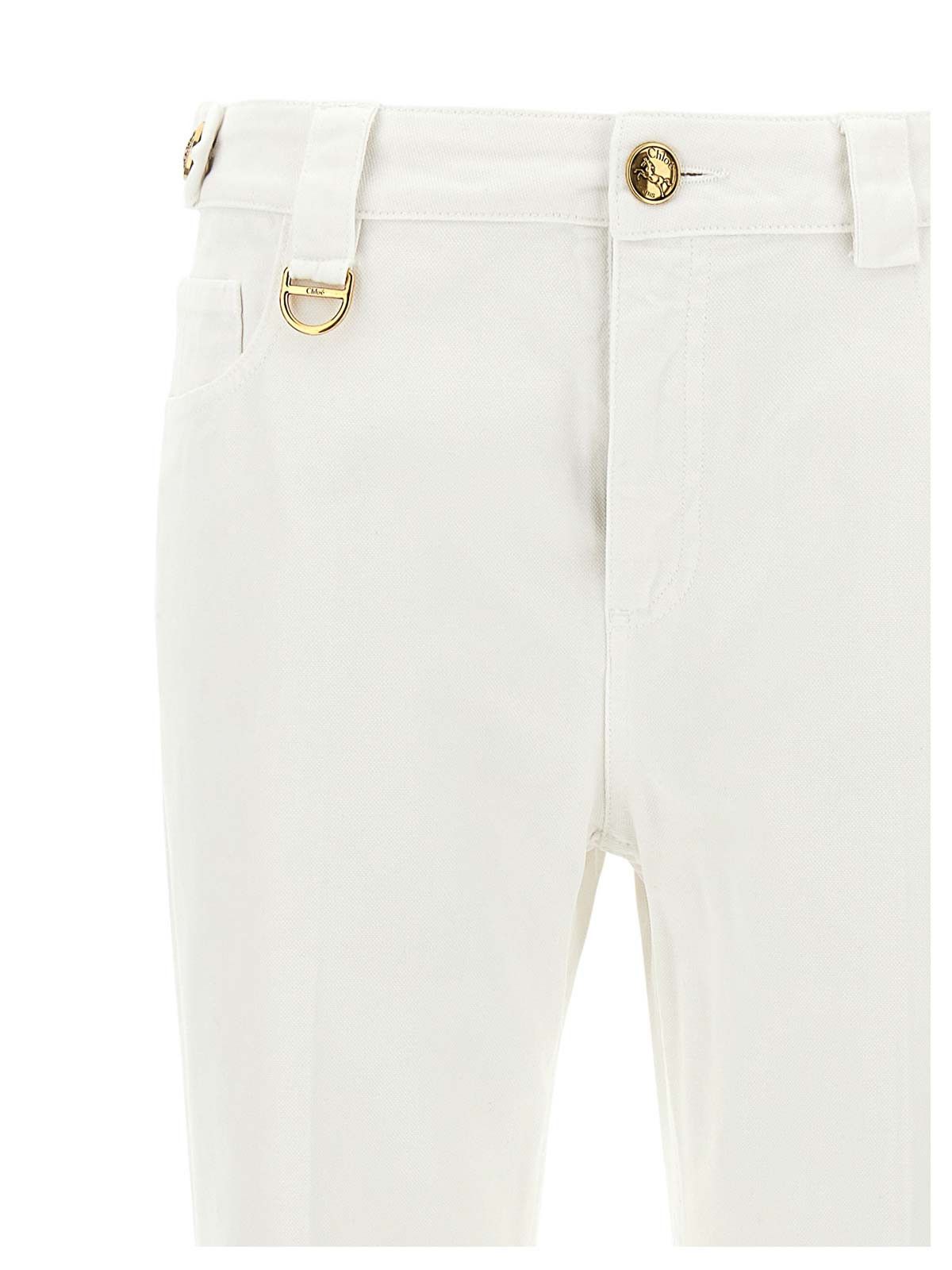 Chloe o1loc1c10326 Straight Jeans in White Size 27" / US 4 / IT 40 - 3 Thumbnail