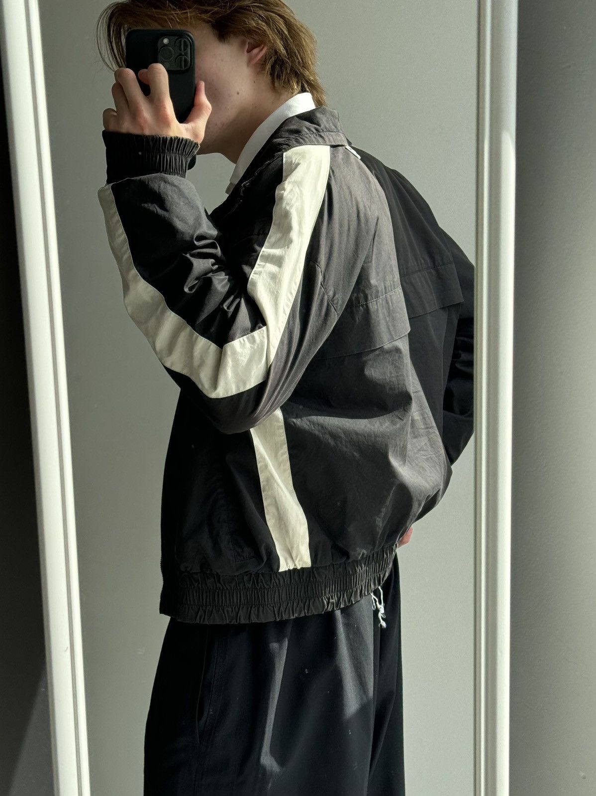 AMI AMI Paris Nylon Zip Up Bomber Light Jacket Size US L / EU 52-54 / 3 - 18 Thumbnail