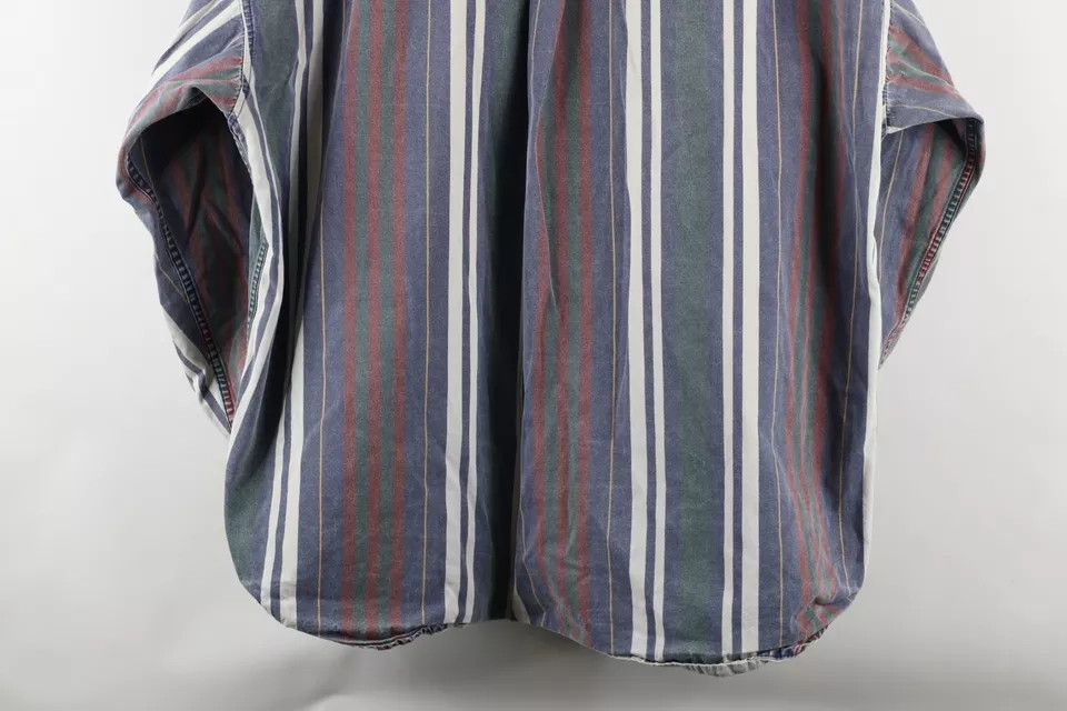 Vintage Vintage 90s Streetwear Striped Collared Button Down Shirt Size US XL / EU 56 / 4 - 14 Thumbnail