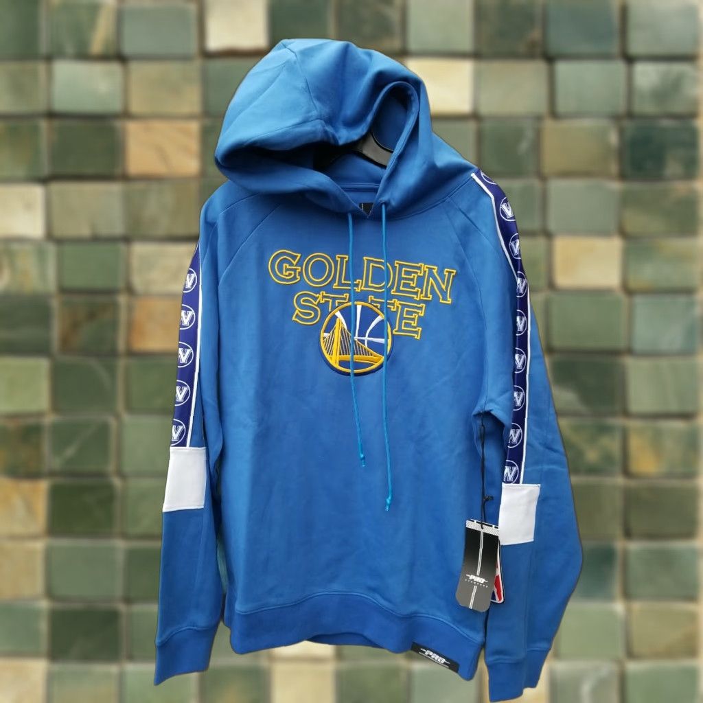 Pro Standard Pro Standard Hoodie Mens L BLUE mixed Golden State NBA 100% Cotton Drawstring Long Sleeve Regular size Blue hoodie Size US L / EU 52-54 / 3 - 1 Thumbnail
