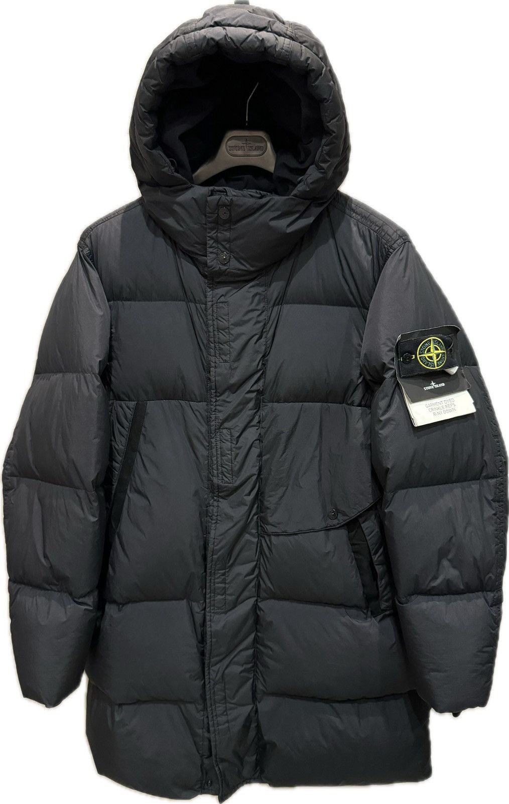 Stone Island GARMENT DYED CRINKLE REPS DOWN JACKET | Grailed 