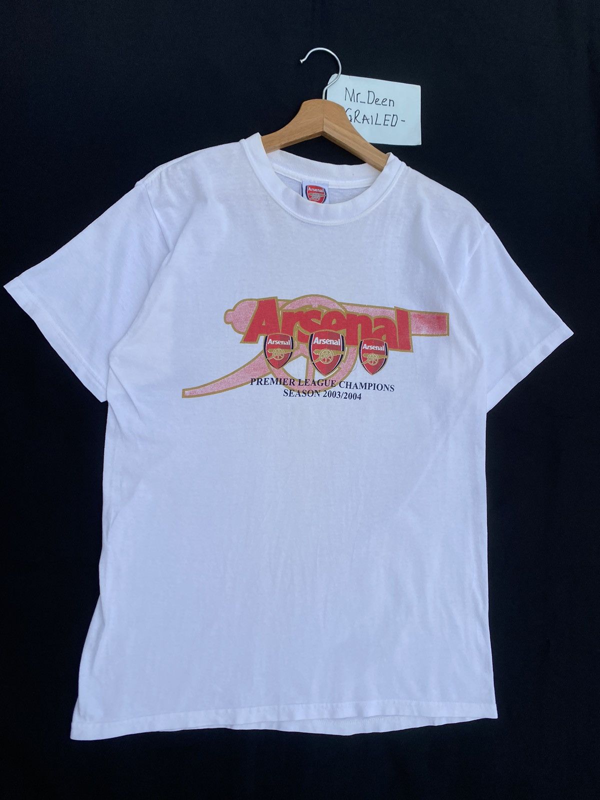 Vintage Rare Arsenal Premier League Champions Season 2003/2004 Tee Size US S / EU 44-46 / 1 - 3 Thumbnail