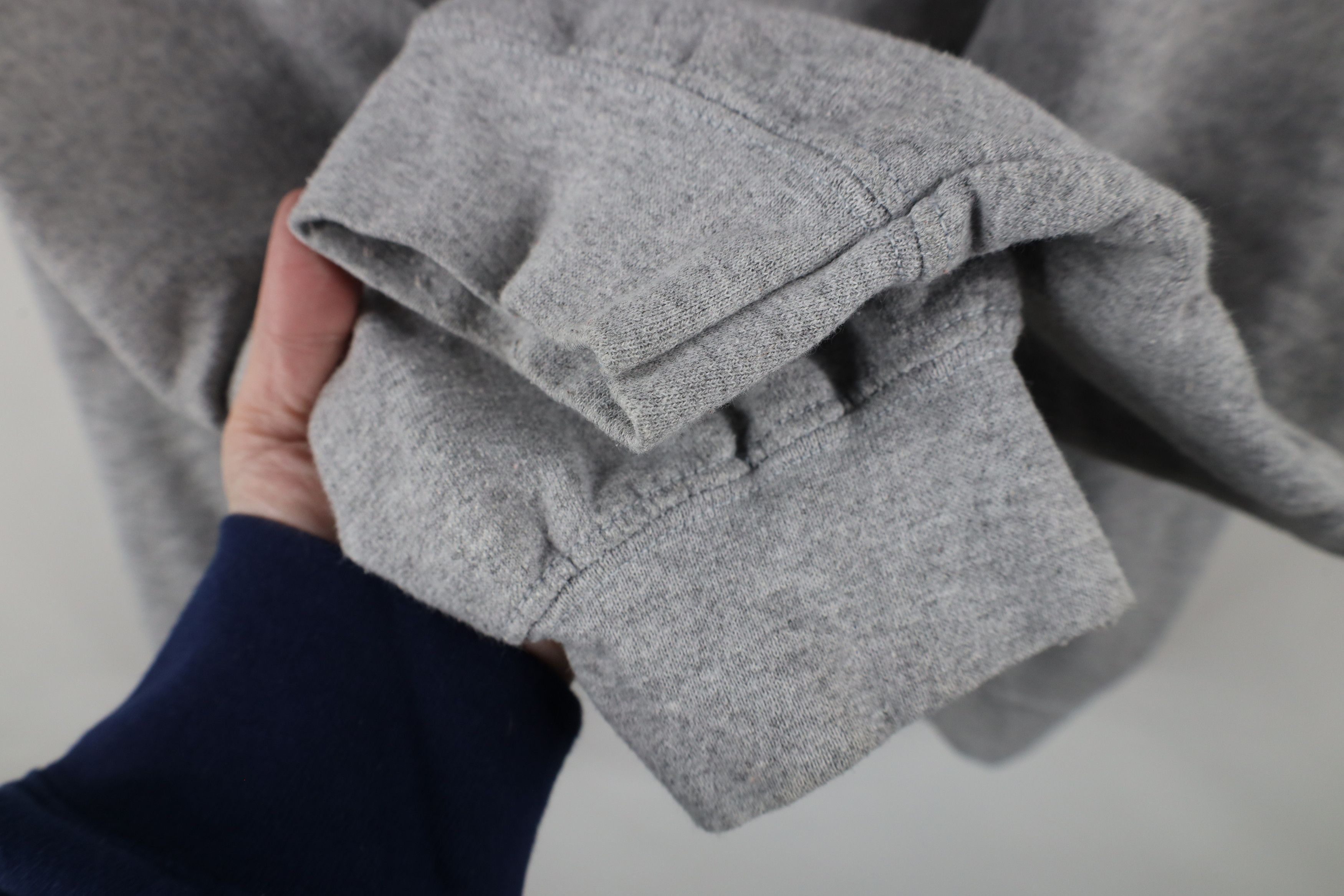 Vintage Vintage 90s Streetwear Blank Hoodie Sweatshirt Heather Gray Size US XXL / EU 58 / 5 - 6 Thumbnail