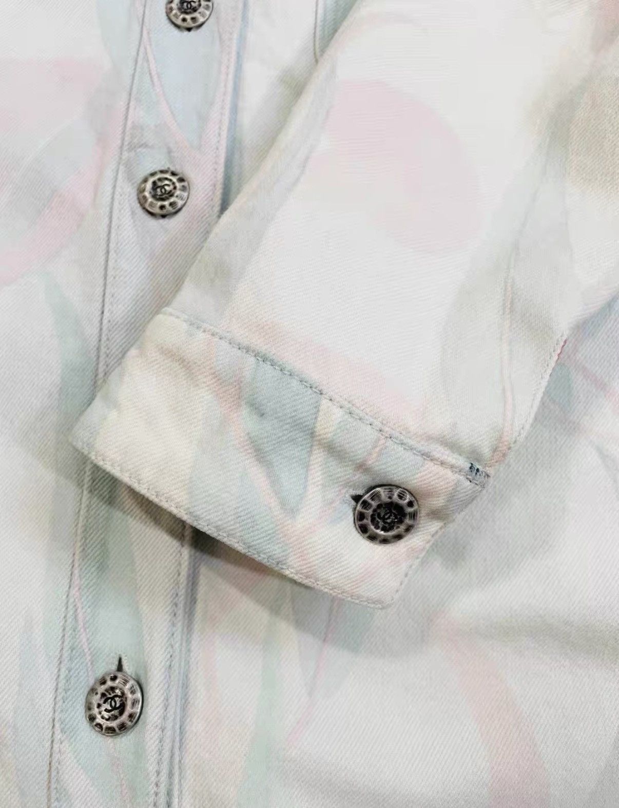 Chanel Chanel Fashion Tie-Dye Washed Denim Jacket J33 Size XS / US 0-2 / IT 36-38 - 5 Thumbnail