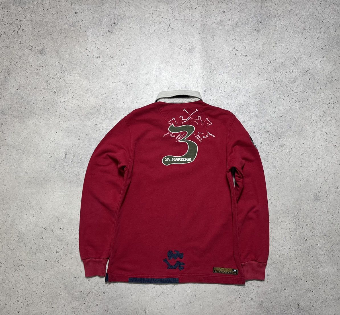 La Martina La Martina #3 Karakorum Rugby Sweatshirt Vintage Size M Size US M / EU 48-50 / 2 - 12 Thumbnail