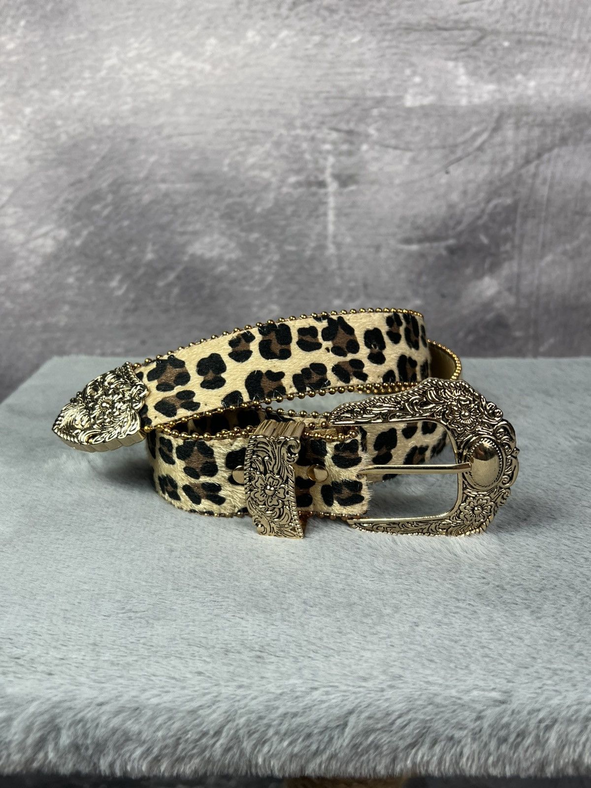Other Leopard Glamor Belt Pained Engraved Plaque Y2K Size ONE SIZE - 7 Thumbnail