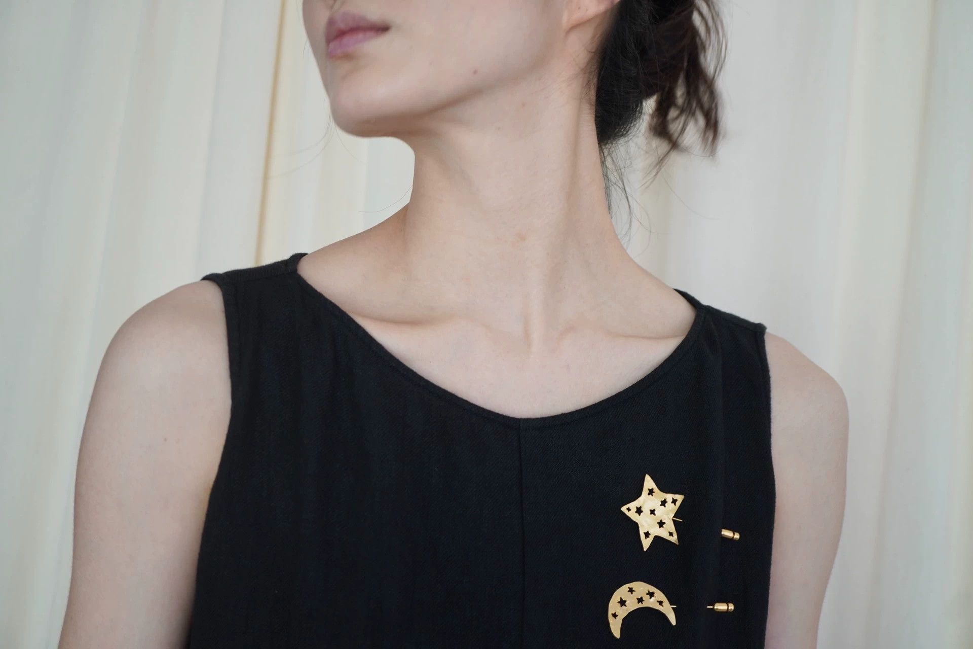 Other EvamEva 2000s Black Linen Vest Dress Japan 9/10 Free Size Size ONE SIZE - 8 Thumbnail