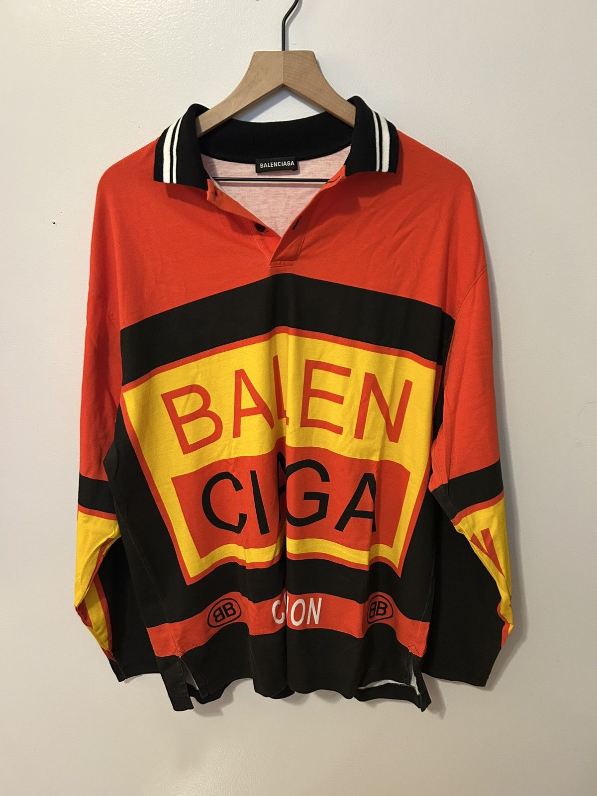Balenciaga Balenciaga Polo Like Long Sleeve Size US S / EU 44-46 / 1 - 1 Thumbnail