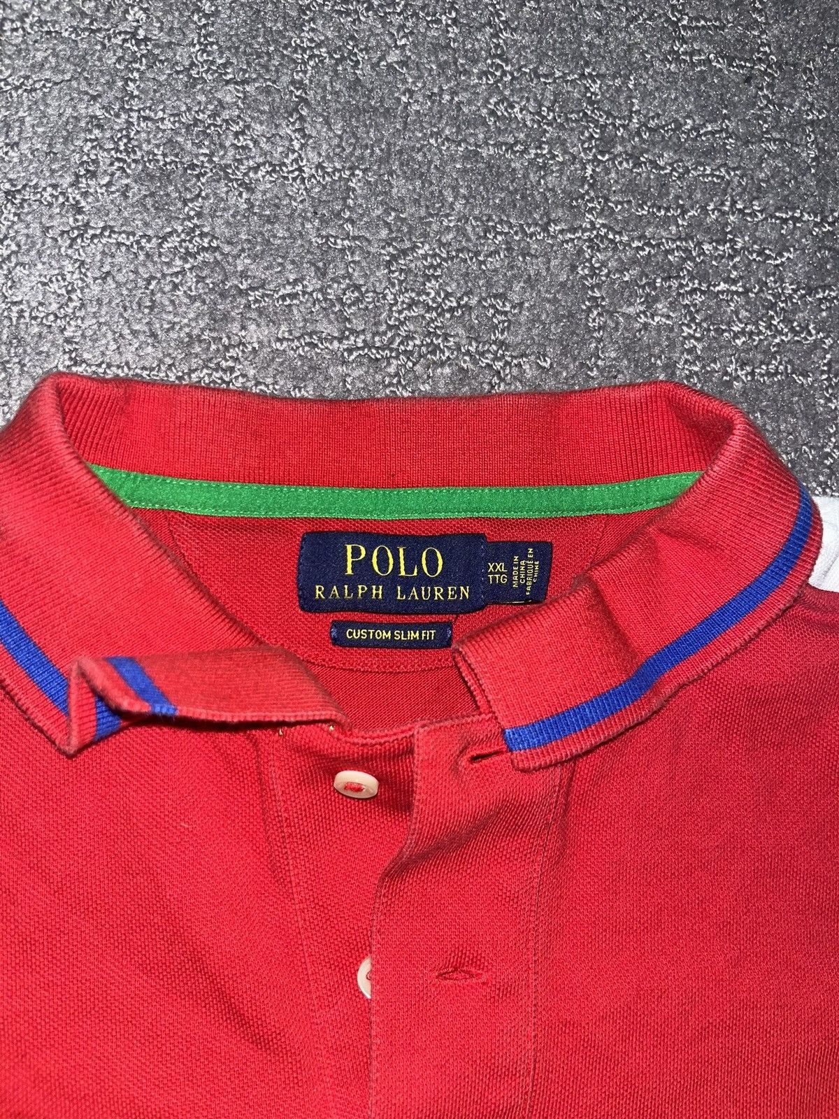 Polo Ralph Lauren Polo Ralph Lauren Multi Color Red Big Pony Polo Shirt Size US XXL / EU 58 / 5 - 4 Thumbnail
