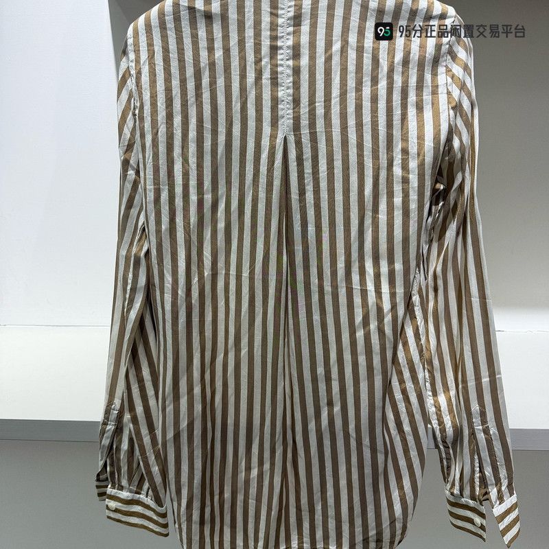 Loro Piana Loro Piana Striped Silk Unisex Shirt Size US S / EU 44-46 / 1 - 1 Thumbnail