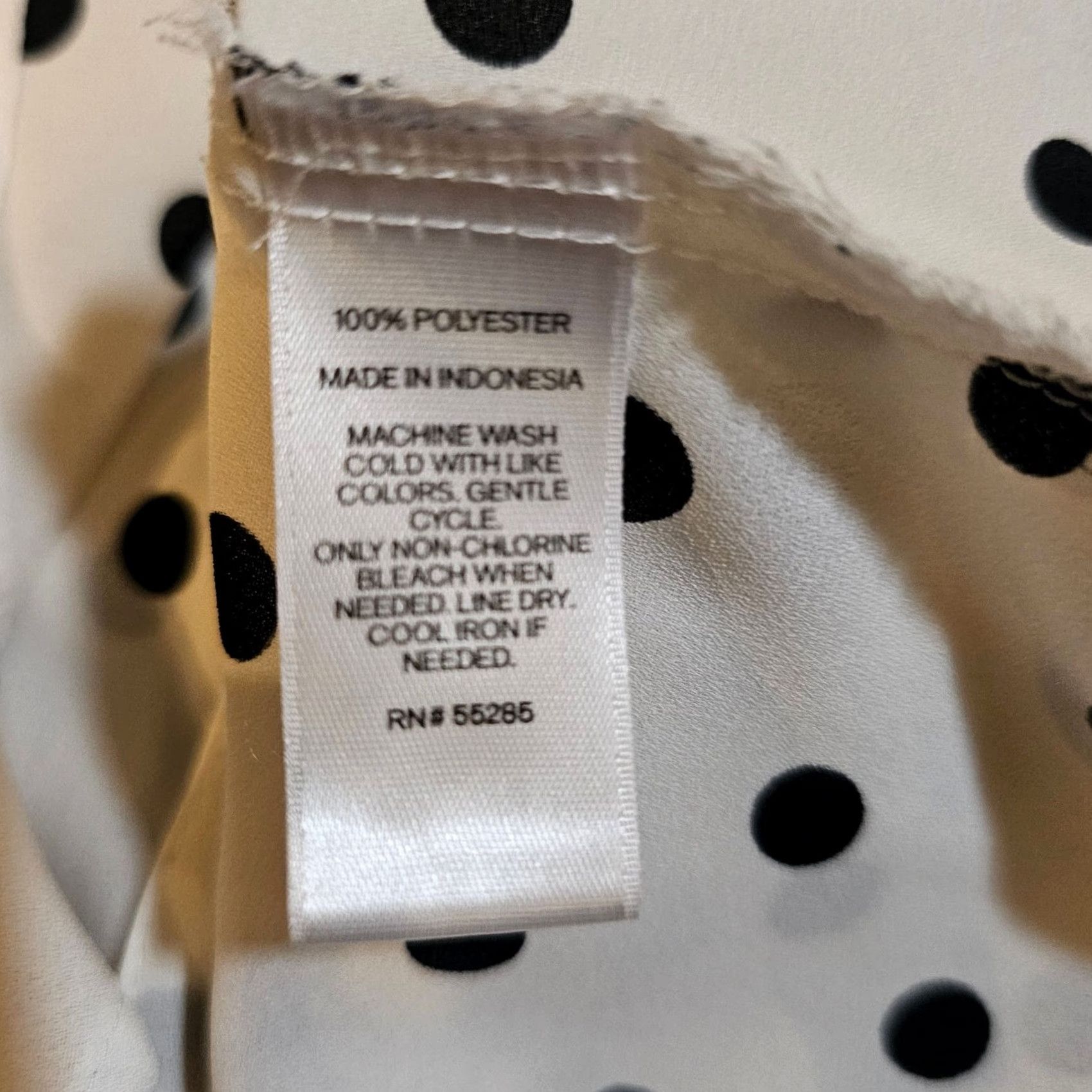 Express Express Blouse Women XS Pink Polka Dot Portofino Sheer Button Long Sleeve Career Size XS / US 0-2 / IT 36-38 - 7 Thumbnail