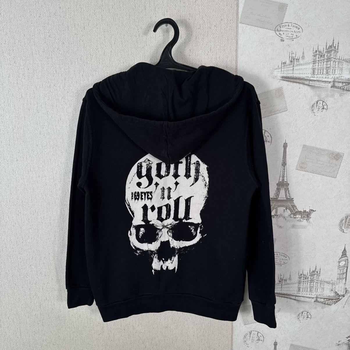 Other Vintage The 69 eyes Hoodie 00s Gothic Rock Skull Black L Size US L / EU 52-54 / 3 - 18 Thumbnail