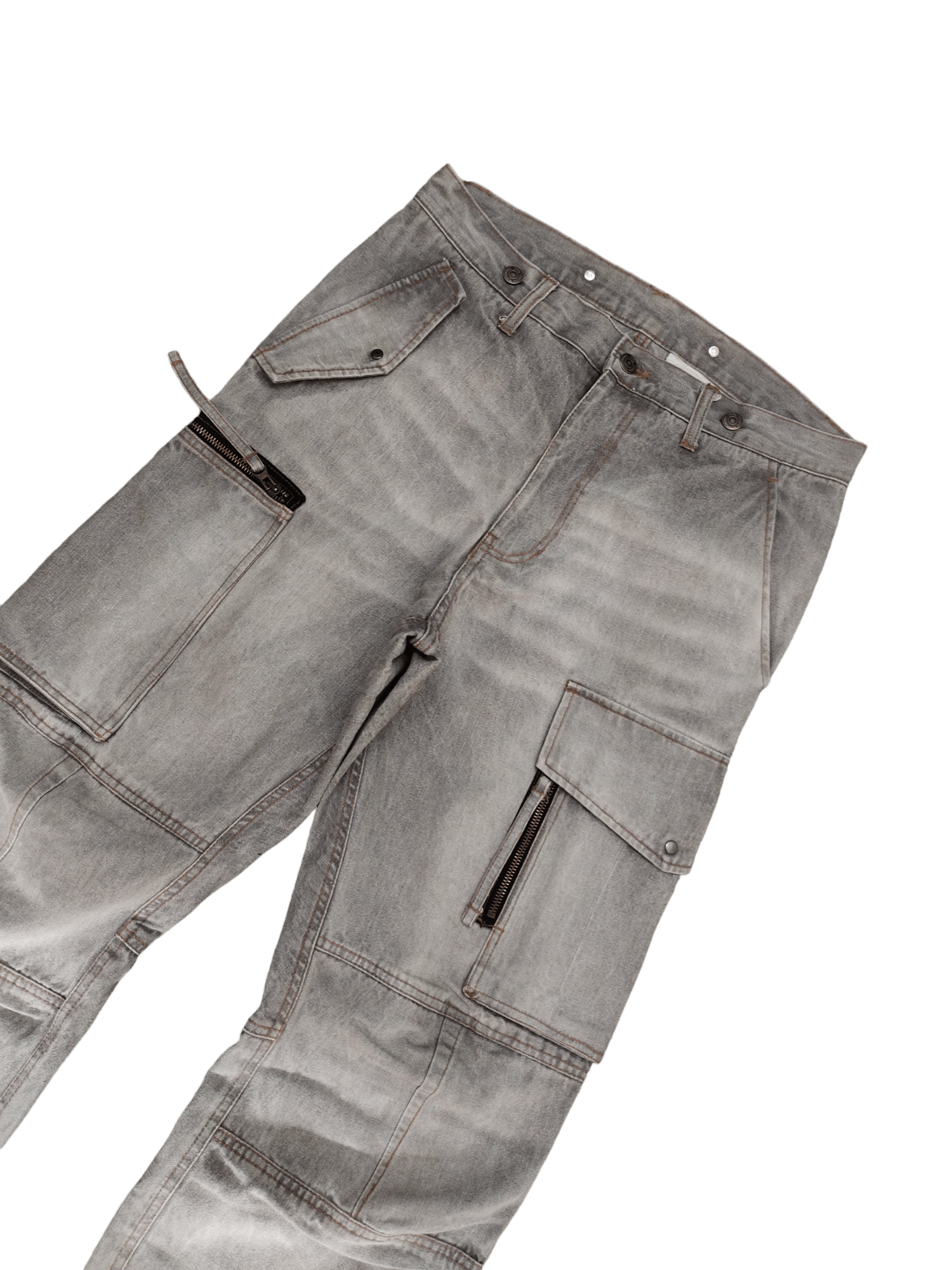 PPFM PPFM Multi Pocket Cargo Denim Baggy Pants Size US 32 / EU 48 - 5 Thumbnail