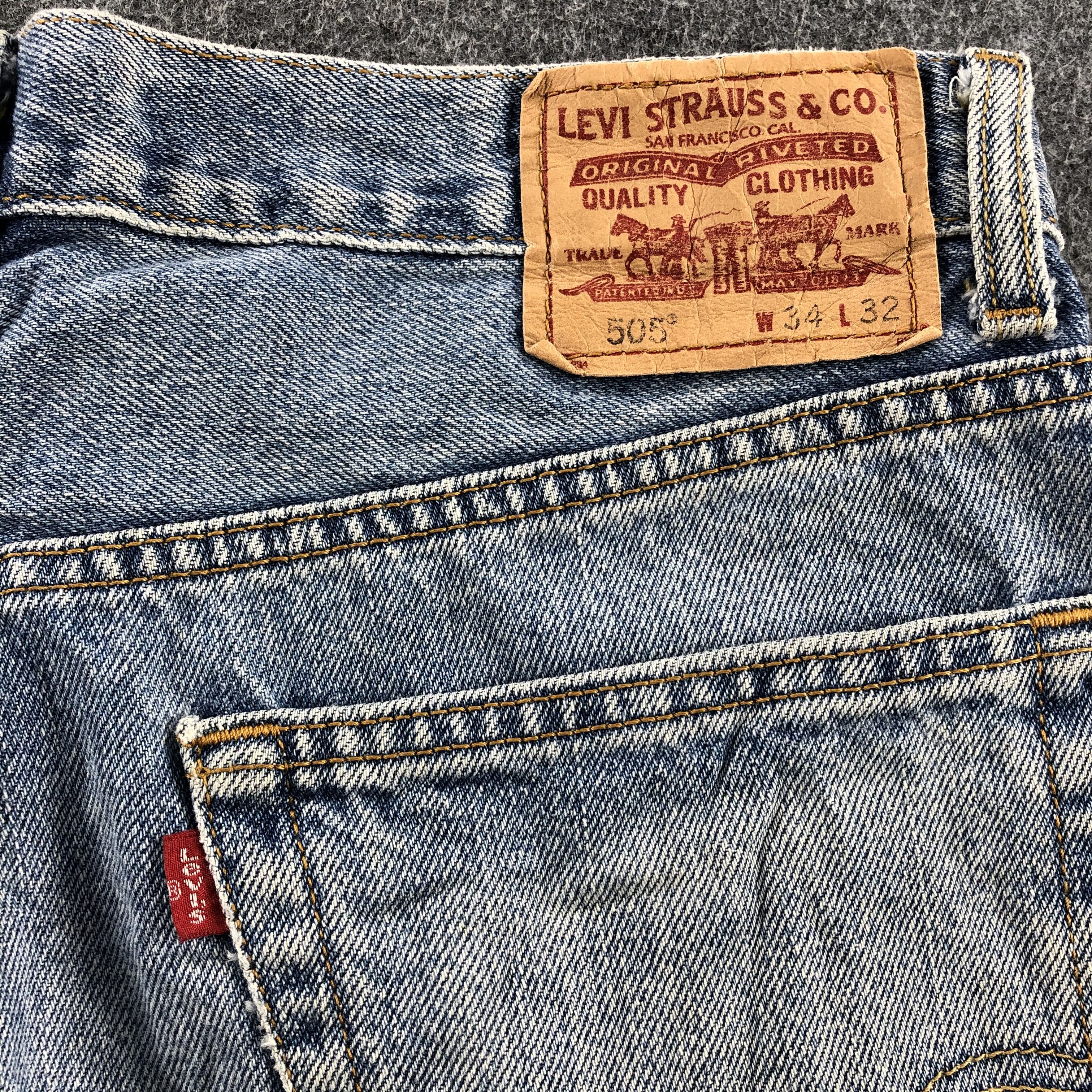 Levi's Light Wash Vintage Levis 505 Jeans-J1154 Size US 33 - 5 Thumbnail