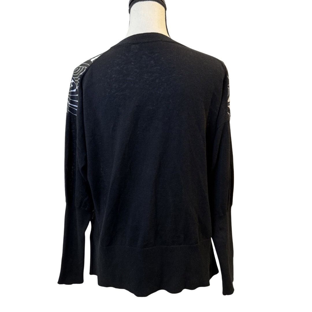 Ted Baker Ted Baker London Women’s Floral Linen Blend Sweater Size 8 Size M / US 6-8 / IT 42-44 - 2 Thumbnail