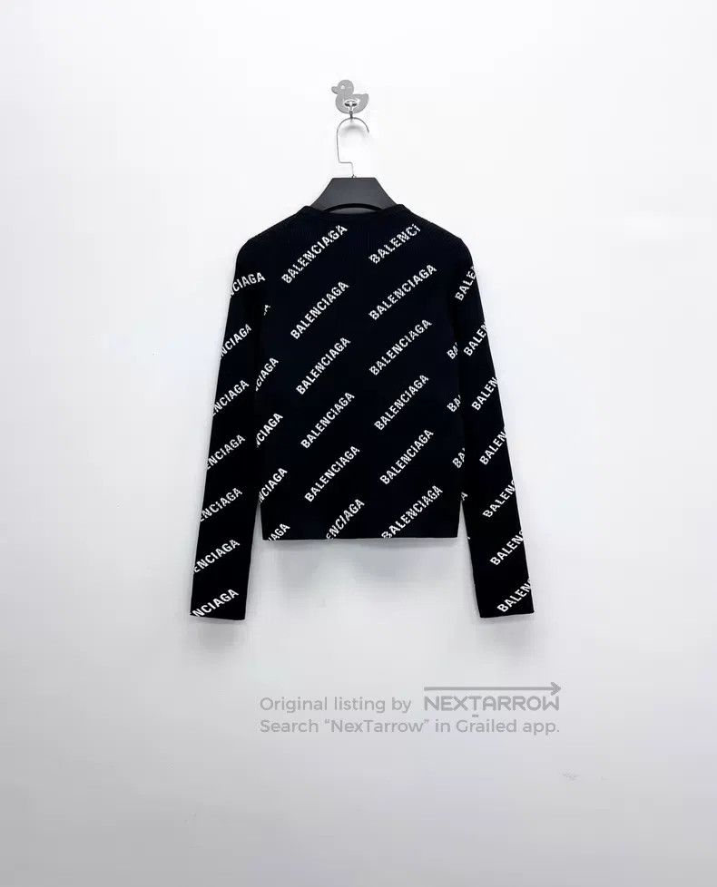 Balenciaga Balenciaga Black and White Bullet Screen Printed Letter Lo Size US M / EU 48-50 / 2 - 2 Thumbnail