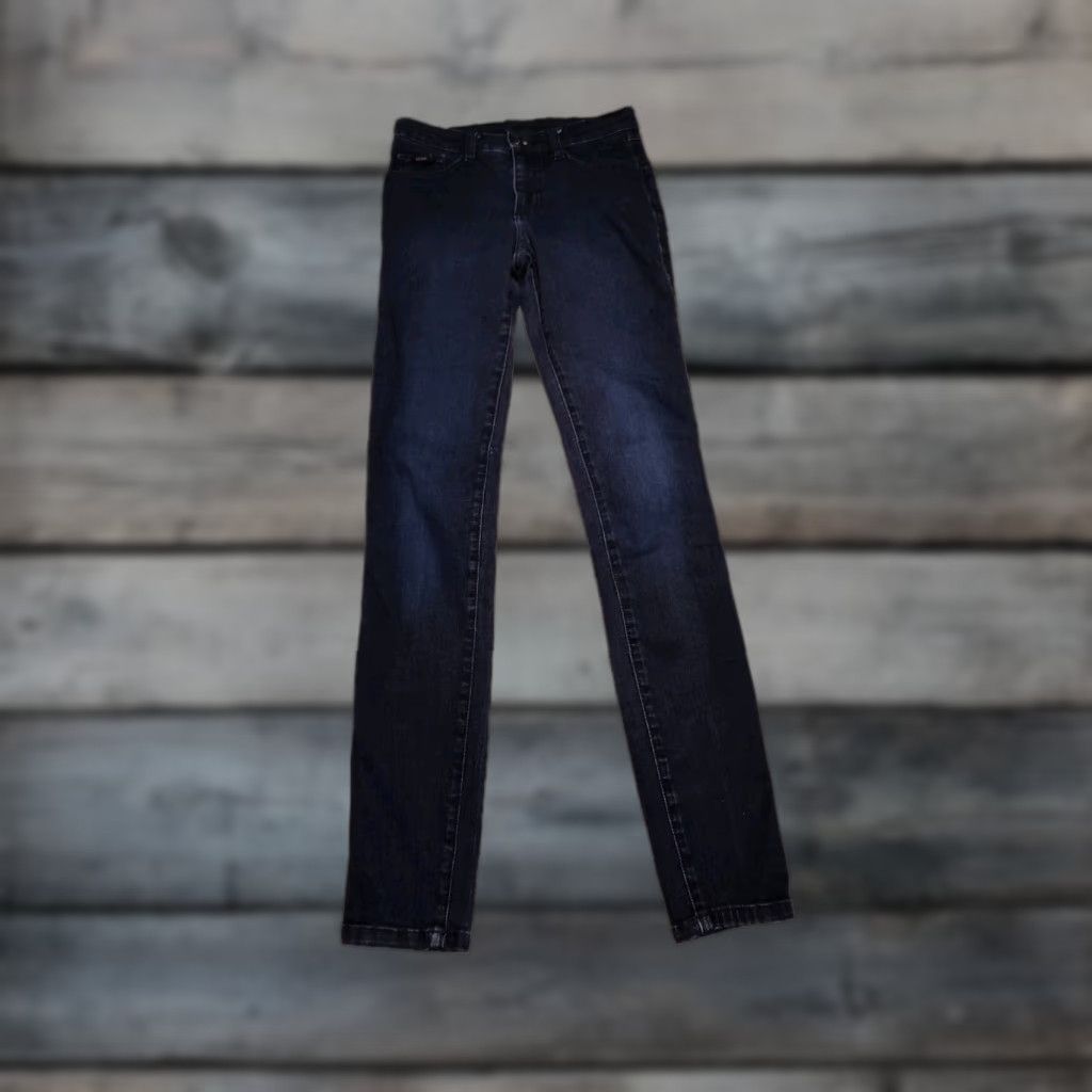 Vintage KUHL Womens Jeans Skinny Stretch 4 Low Rise 29 Inseam Blue Indigo Dye Outdoor Spring Fall EUC Size 27" / US 4 / IT 40 - 1 Thumbnail