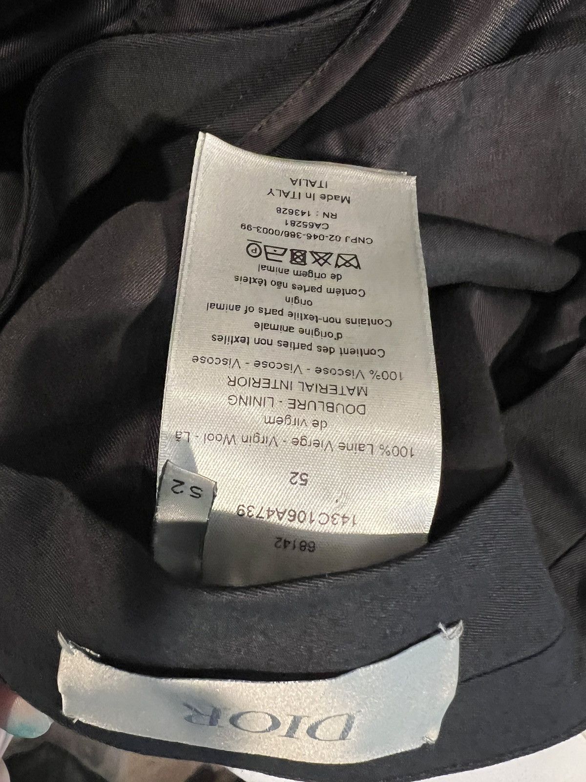 Dior Dior officer tuxedo suit 54/44. $4000 Size 42R - 17 Thumbnail