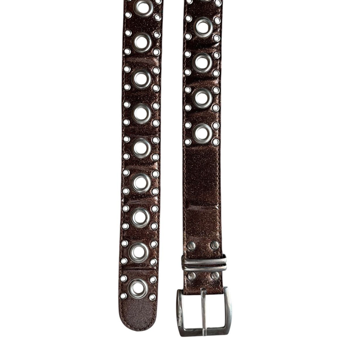 Japanese Brand Japanese Y2k Glitter Studded Prong Belt Size 30 - 4 Thumbnail