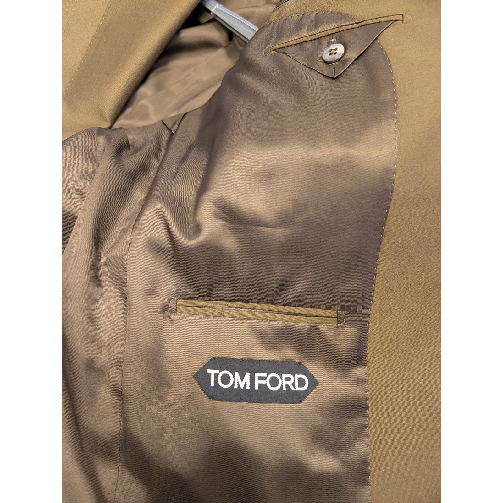 Tom Ford o1rshd1 Men's Suits Blazer Pants in Brown Size US L / EU 52-54 / 3 - 17 Thumbnail