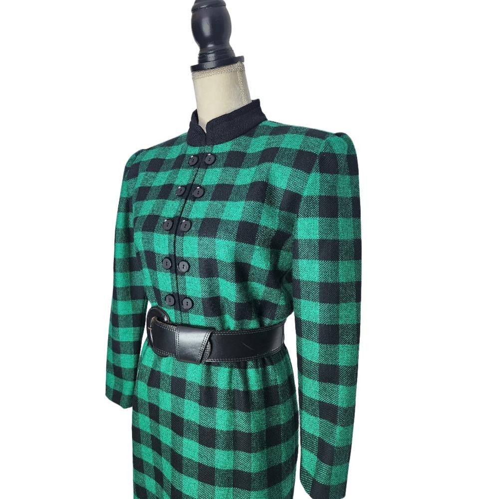 Givenchy Givenchy. 80s Wool Long-Sleeve Dress. 4/6 Size S / US 4 / IT 40 - 3 Thumbnail