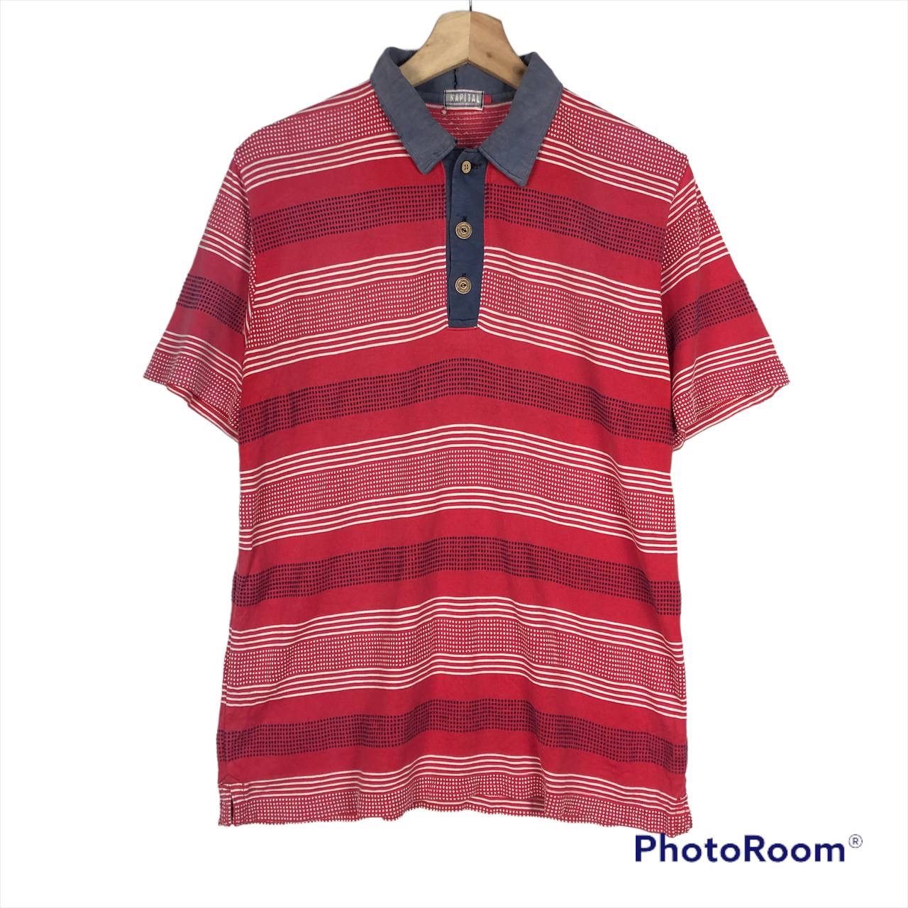 Kapital VINTAGE KAPITAL DISTRESSED POLOS SHIRT Size US S / EU 44-46 / 1 - 1 Thumbnail