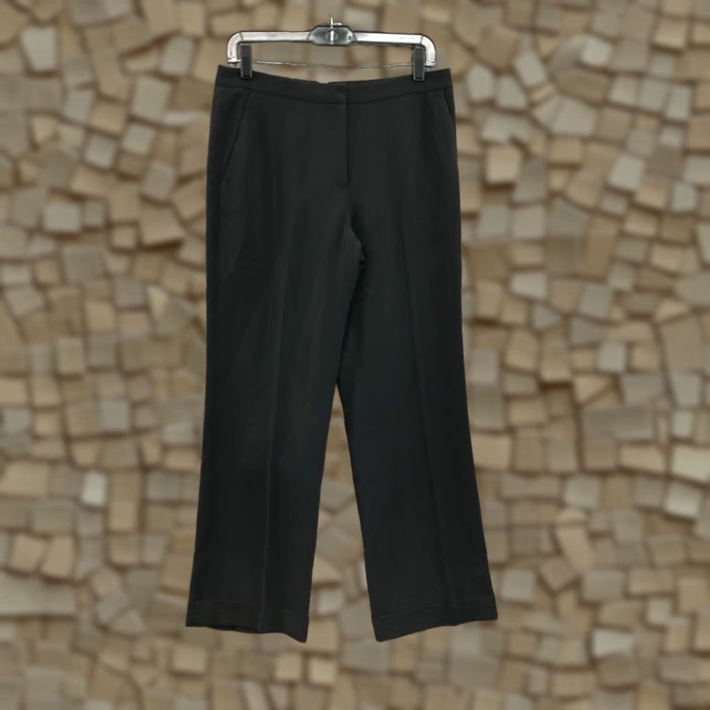Ann Taylor Ann Taylor Womens Straight Black Slack Pants Size 6 Mid Rise Hook Eye Size 28" / US 6 / IT 42 - 1 Thumbnail