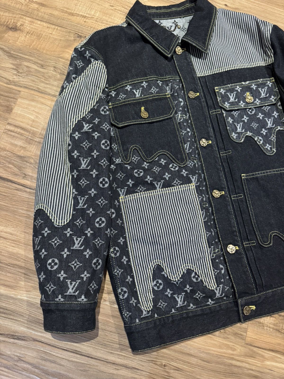 Louis Vuitton Louis Vuitton x Nigo Monogram Denim Jacket Size US S / EU 44-46 / 1 - 2 Thumbnail