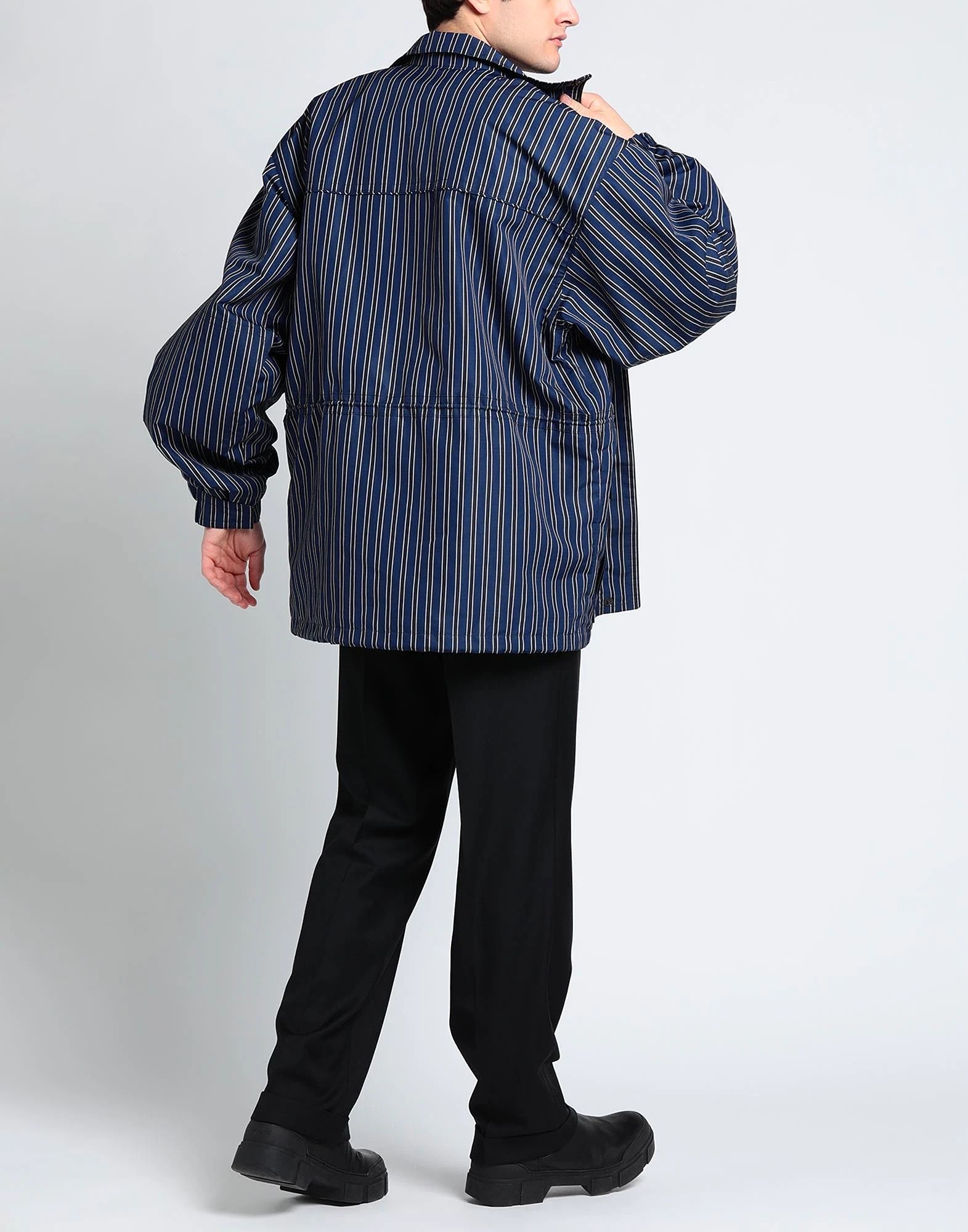 Balenciaga o1tko11224 Oversized Stripe Padded Jacket in Multicolor Size US XS / EU 42 / 0 - 3 Thumbnail