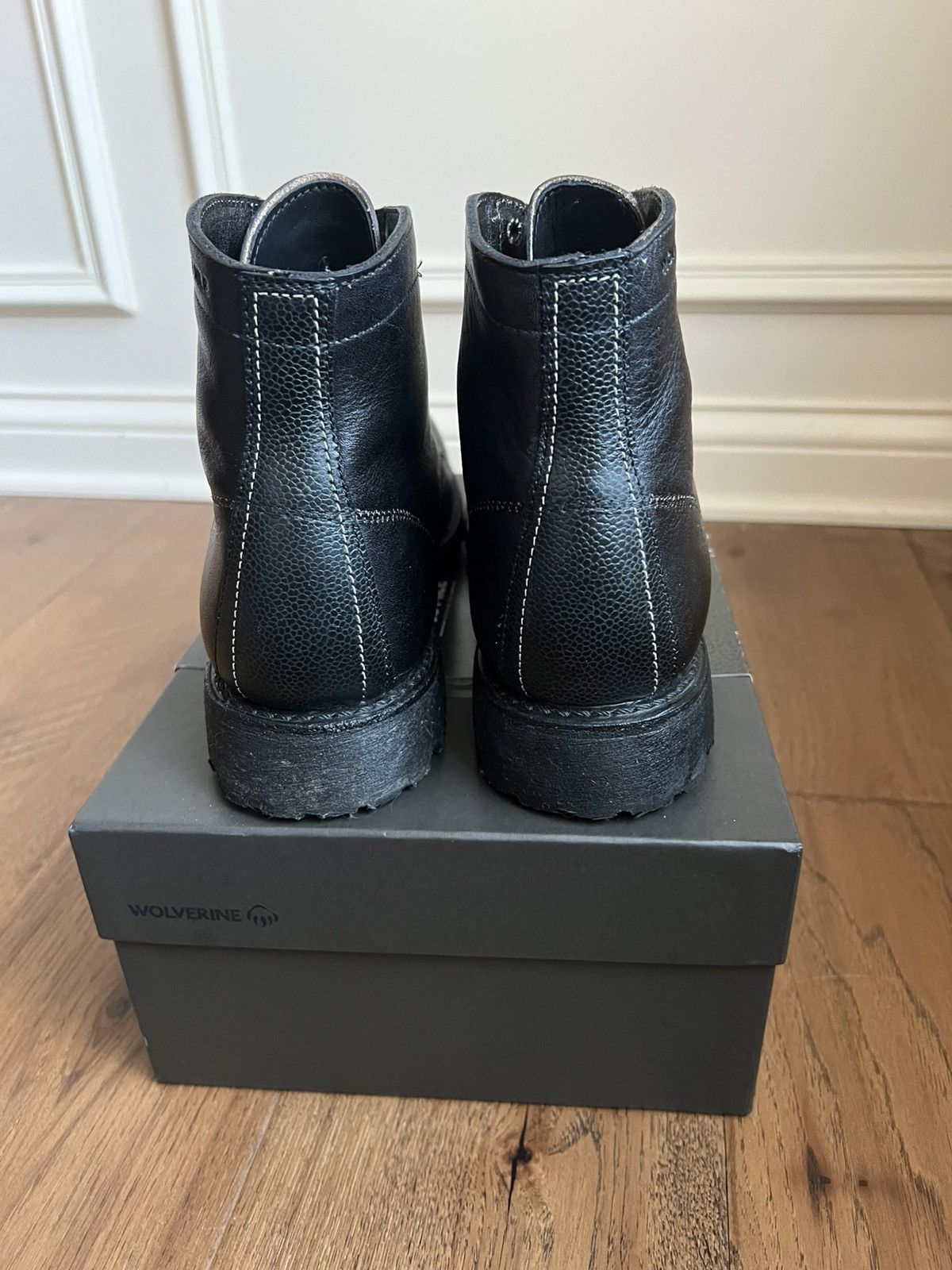 Wolverine 1000 Mile Boot Axel with Black Lug Sole 9.5 display picture 2