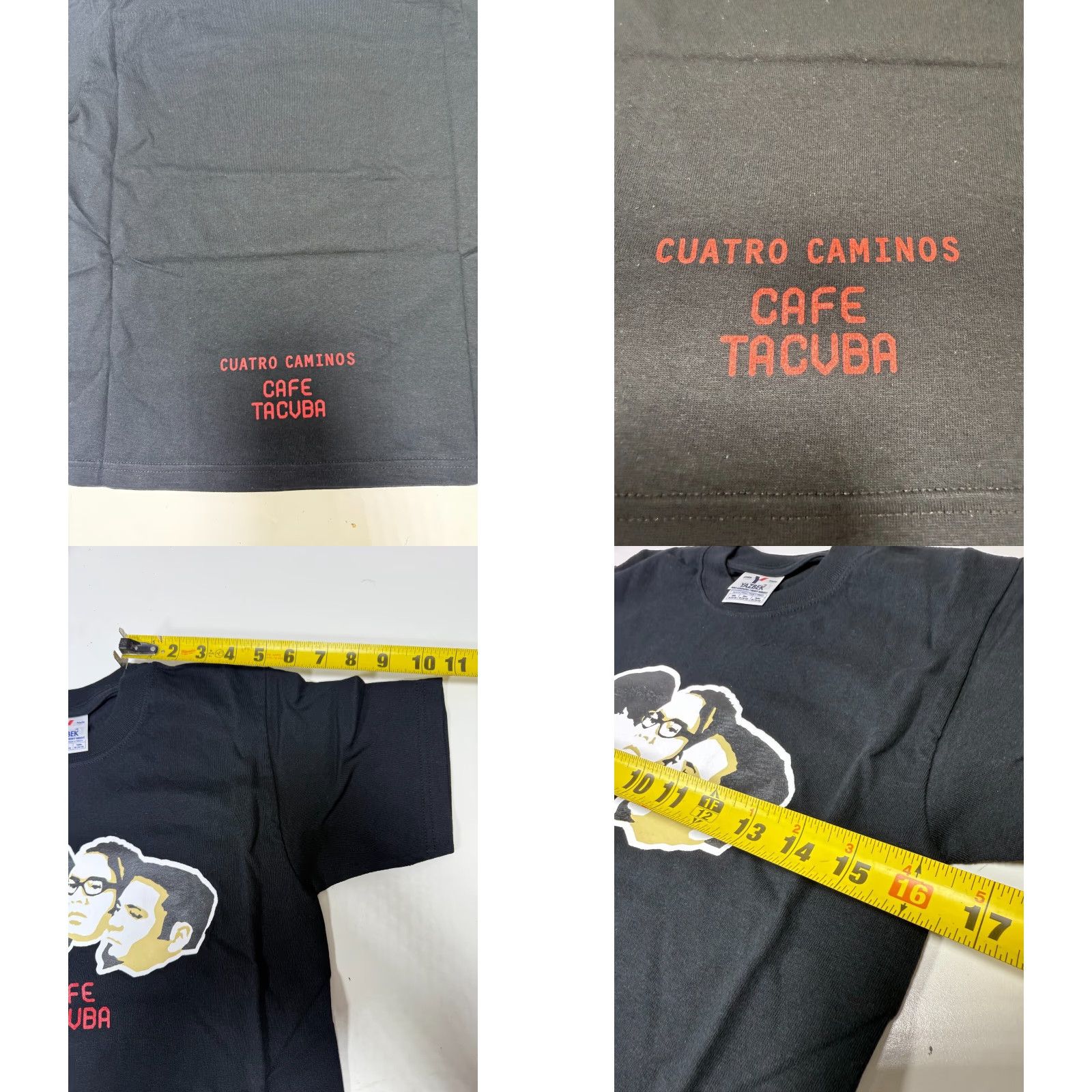 Vintage VINTAGE 2000 CAFE TACUBA T-Shirt Medium Black Promotional Collectible Mens Size US M / EU 48-50 / 2 - 8 Thumbnail