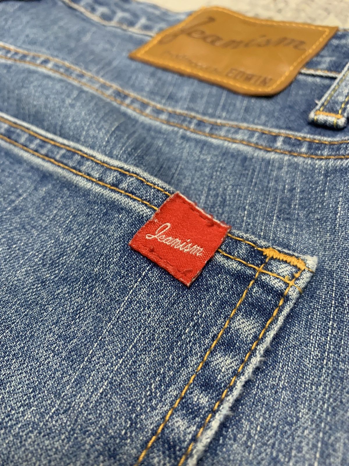 Japanese Brand Vintage Edwin Japanese Distressed Straight Fit Jeans Size US 32 / EU 48 - 14 Thumbnail