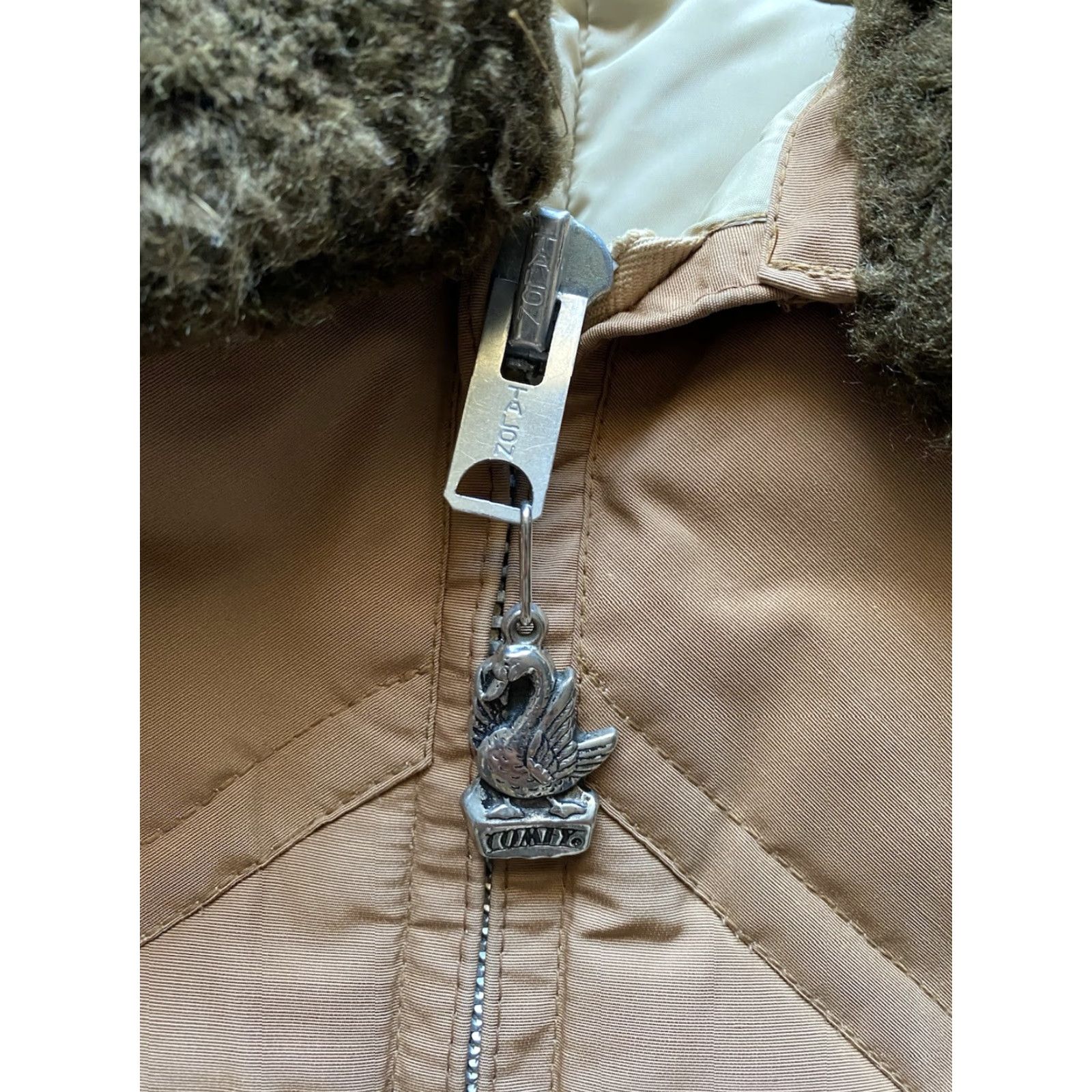 Vintage VINTAGE Comfy Seattle Quilt Jacket Coat Goose Down Mens S Talon Zipper 50s/60s Brown Size US S / EU 44-46 / 1 - 5 Thumbnail