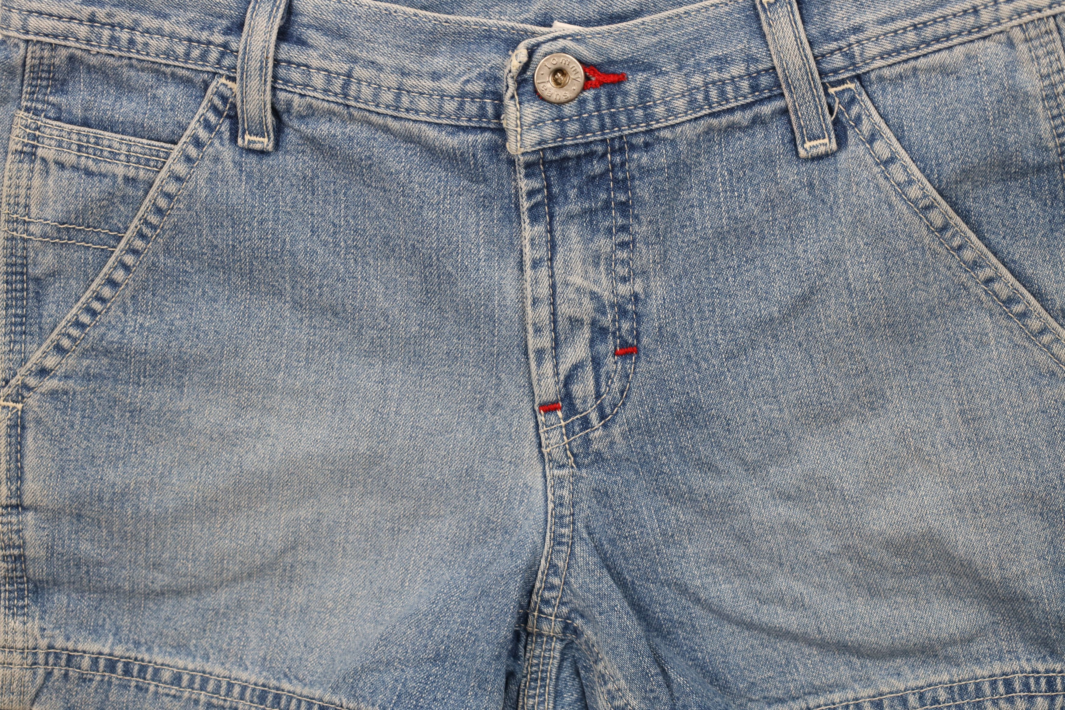 Tommy Hilfiger Vintage 90s Y2K Tommy Hilfiger Denim Jean Shorts Blue Size 25" / US 0 / IT 36 - 3 Thumbnail