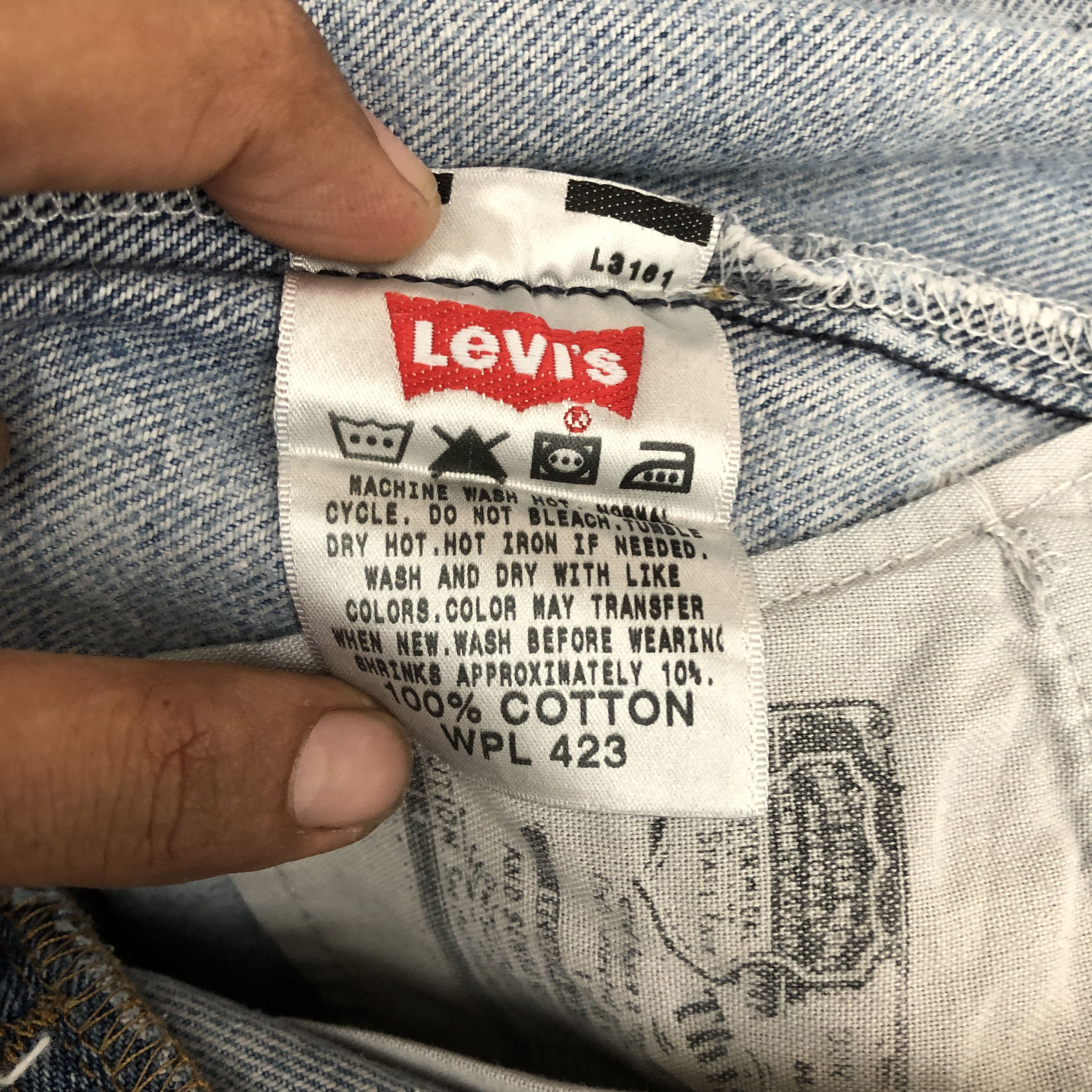 Levi's × Vintage Vintage Y2K Levis 501 Jeans Levi's Faded Light Wash Denim Size US 36 / EU 52 - 10 Thumbnail