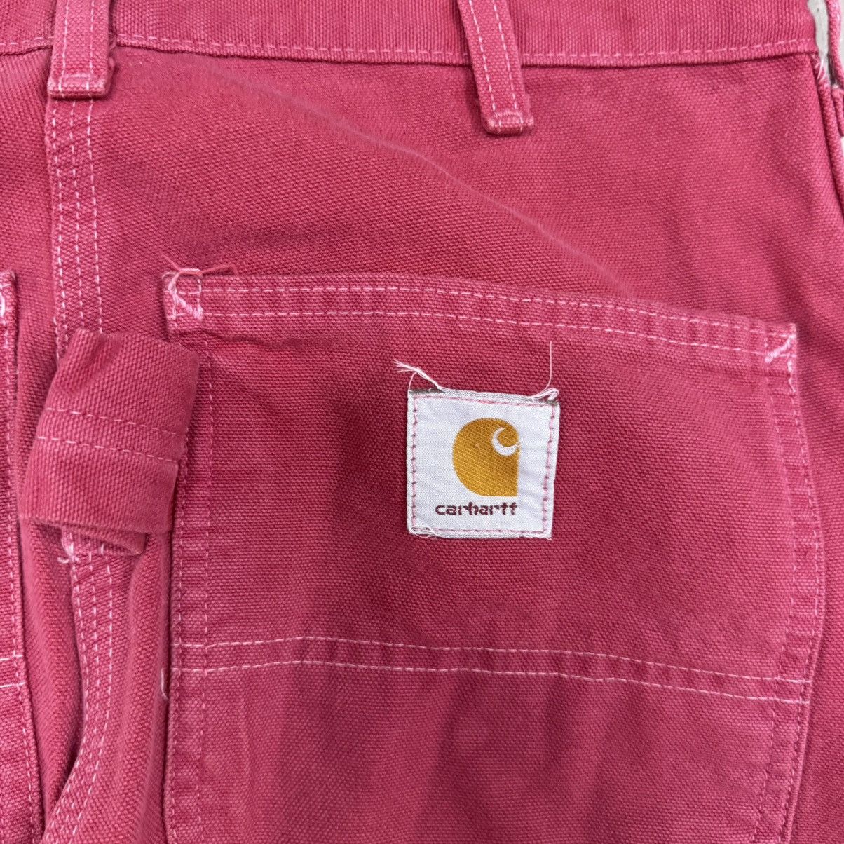 Carhartt Rare Design Vintage Brand Carhartt Carpenter Pants 1990s Red Size US 31 - 3 Thumbnail