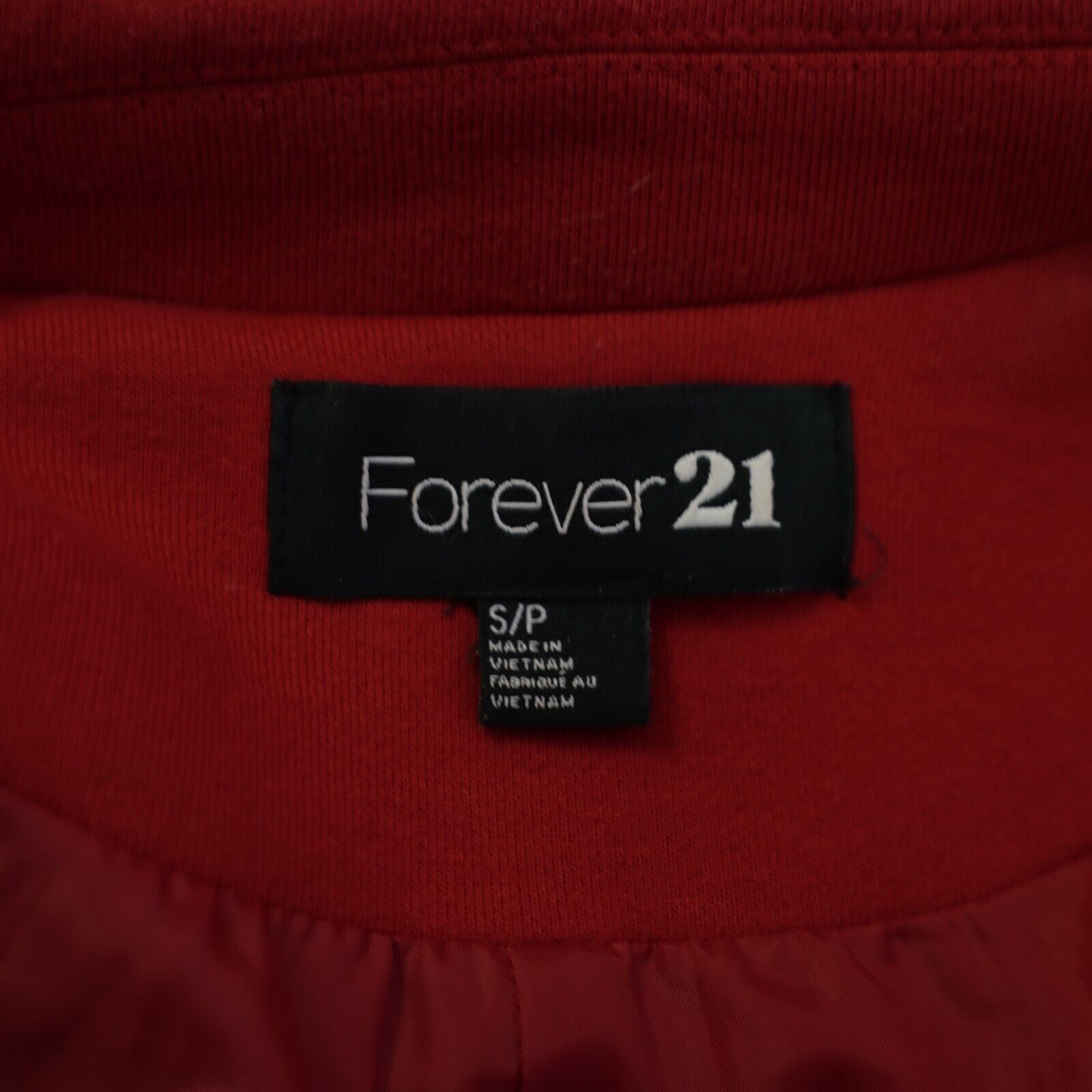 Forever 21 Forever 21 Small Red Double Breasted Cotton Polyester Blazer Size S / US 4 / IT 40 - 7 Thumbnail